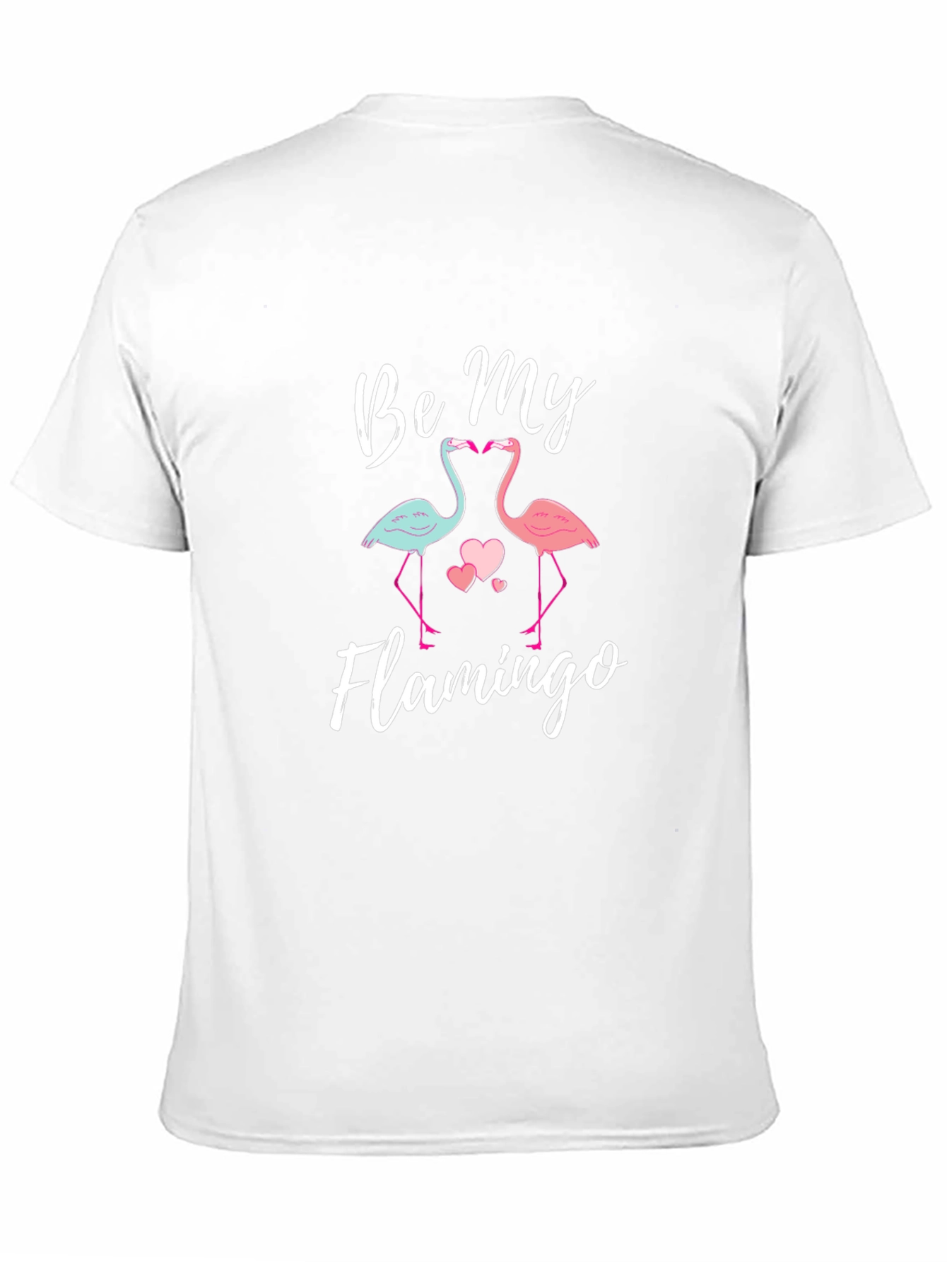 Black Be My Flamingo Graphic Tee Shirt view 11