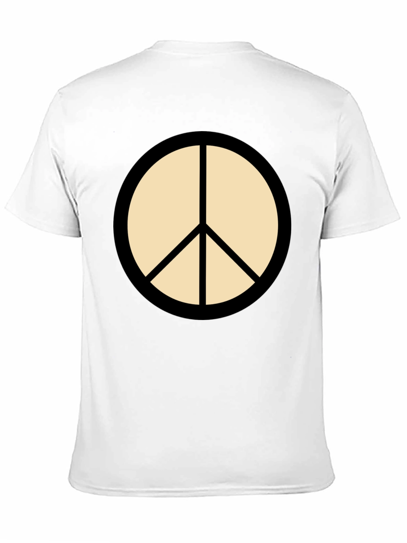 Black Peace Sign T-Shirt - Stylish & Comfortable Casual Wear view 11