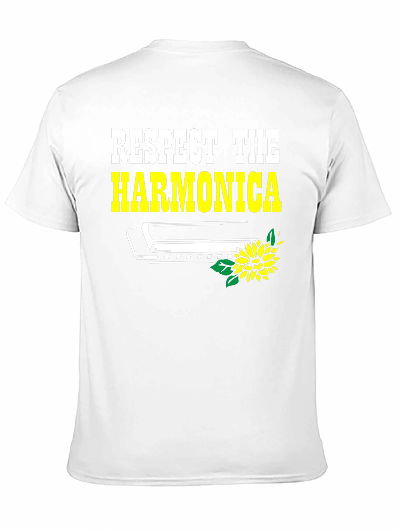 Black Respect the Harmonica Graphic Tee view 11