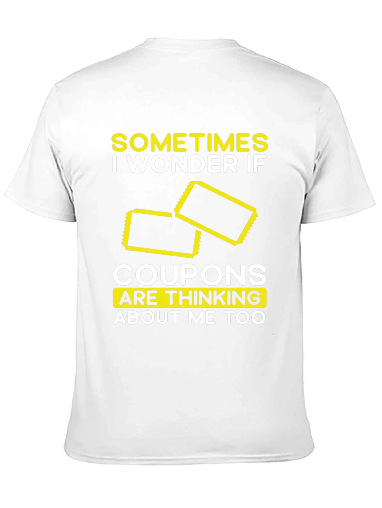 Black Coupon Thinking T-Shirt, Funny Graphic Tee view 11