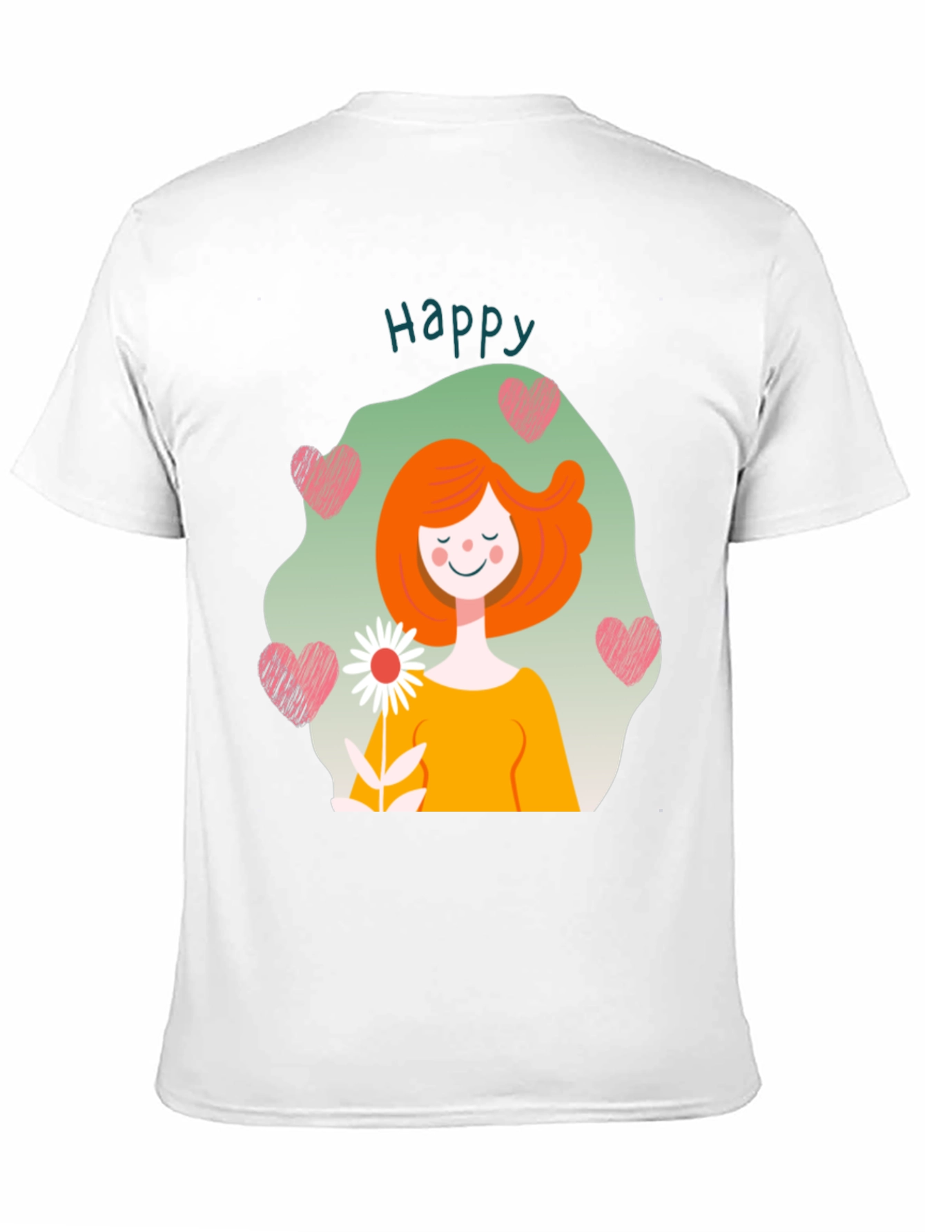 Black Happy Heart Graphic Tee - Men's Black T-Shirt view 11