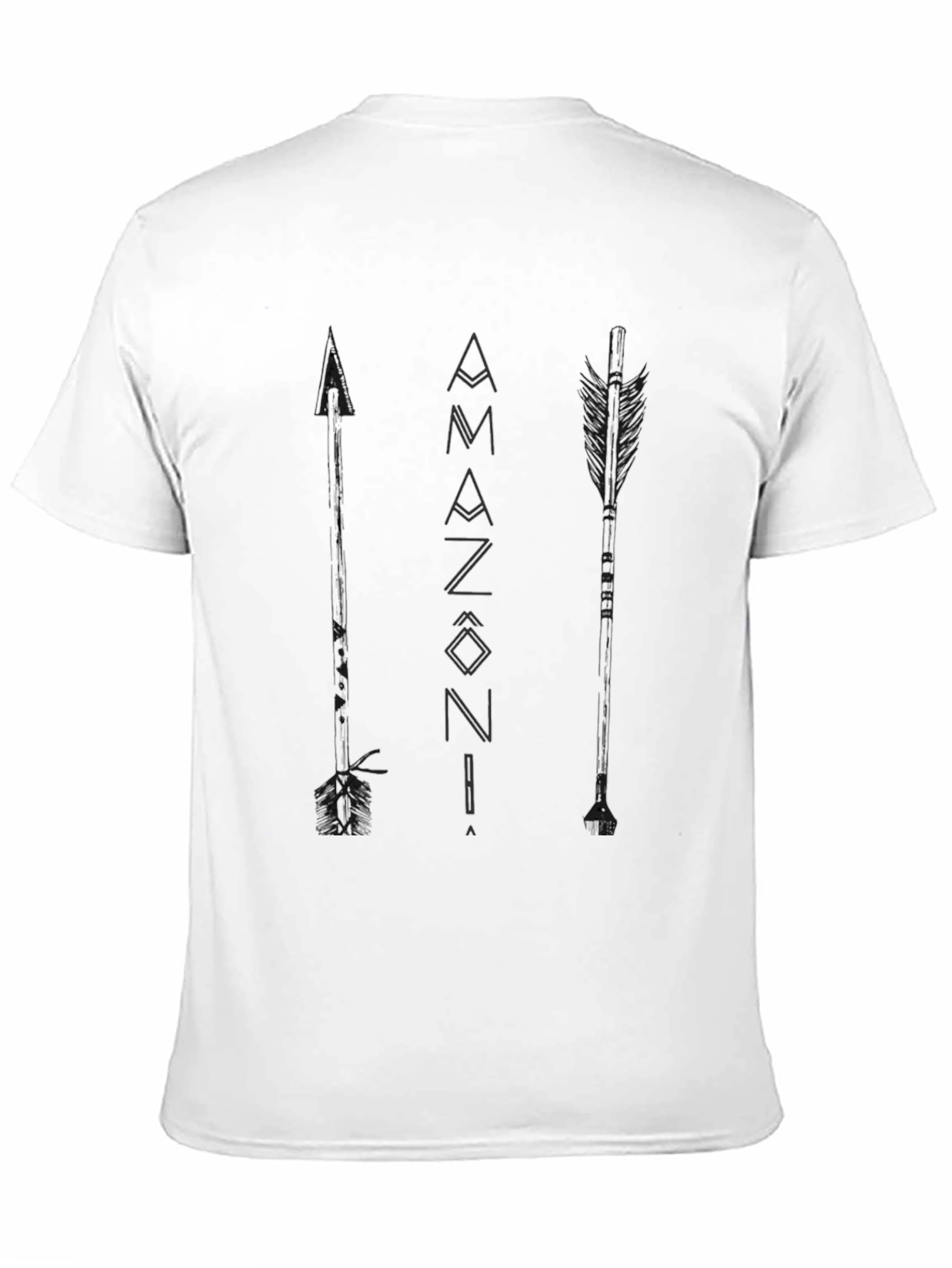 Black Amazonia Arrows Graphic T-Shirt - Casual Style view 11