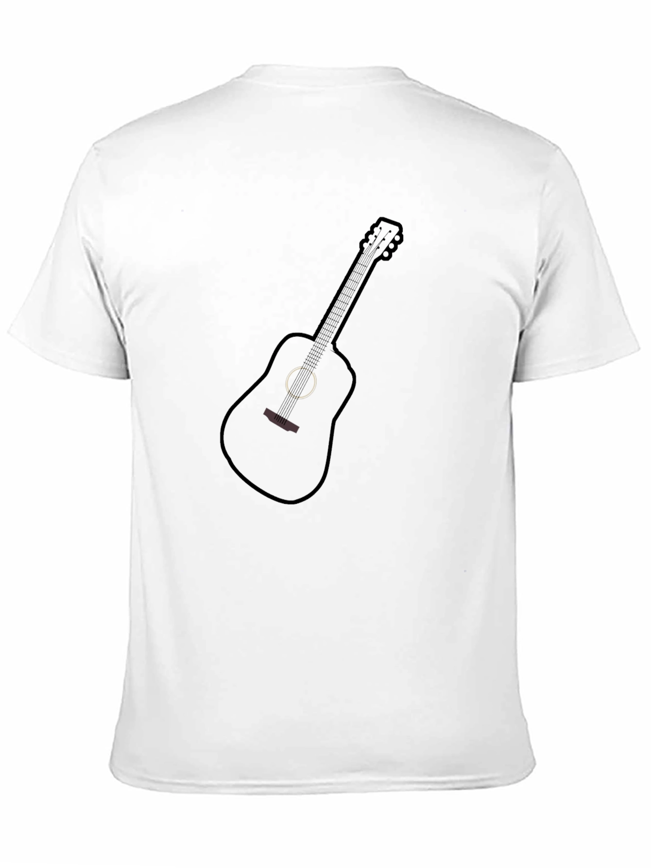 Black Black Guitar Graphic Tee - Music Lover T-Shirt view 11