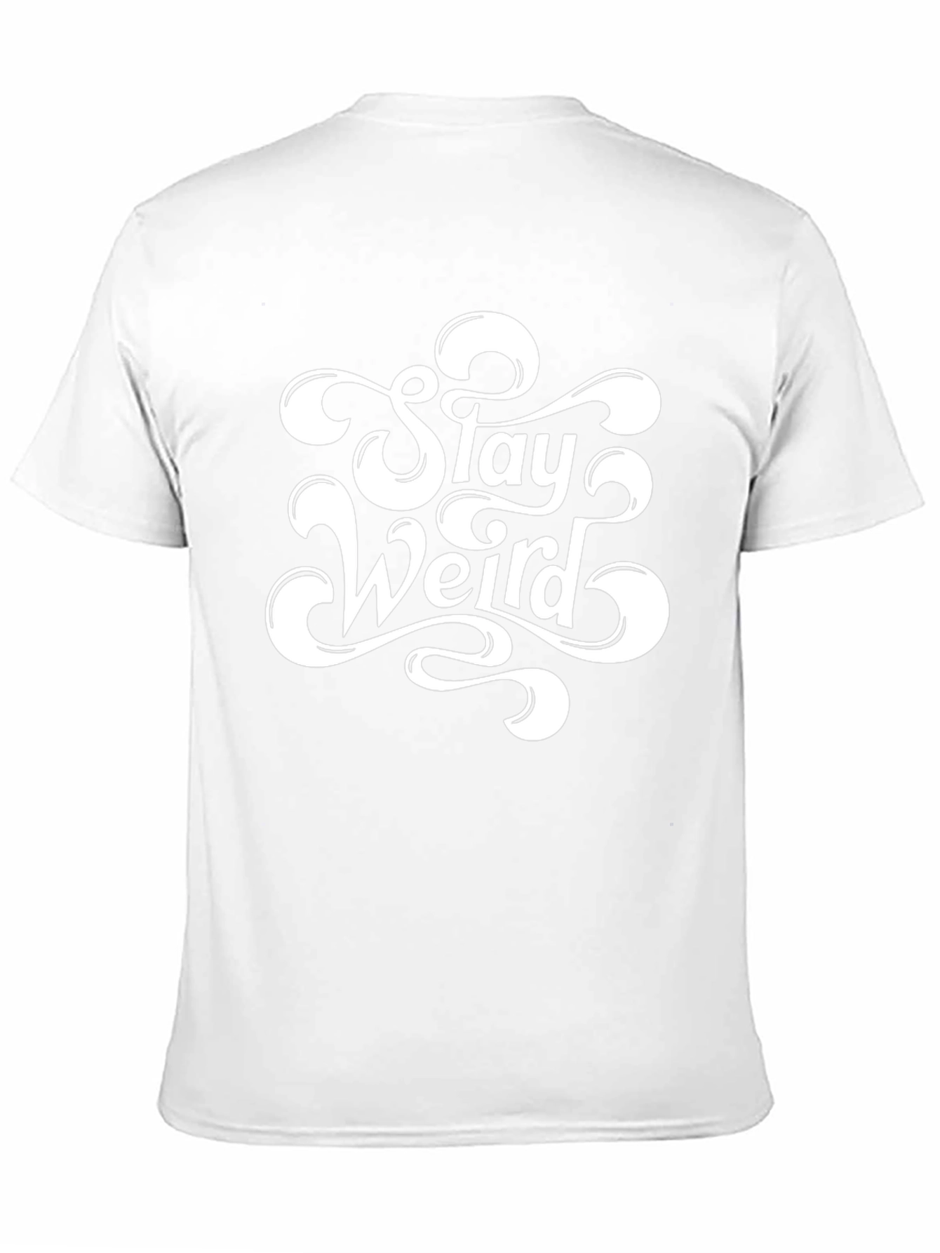 Black Stay Weird Black T-Shirt - Unique Graphic Tee view 11