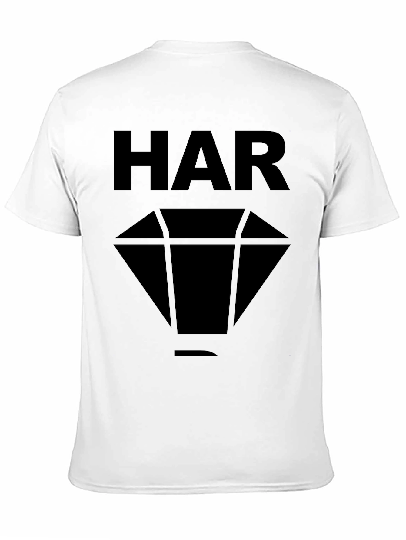 Black HAR Diamond Graphic Black T-Shirt view 11