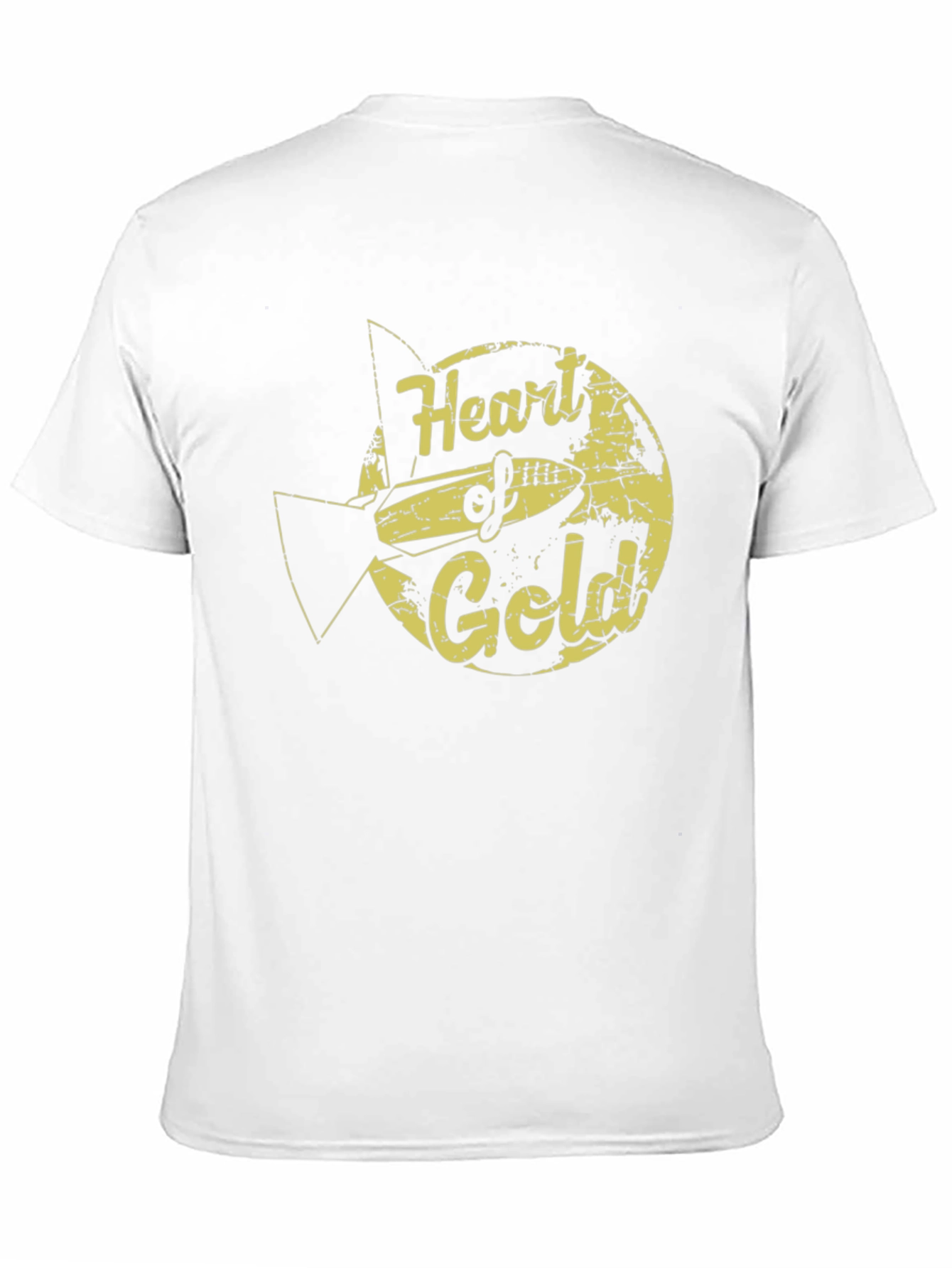 Black Heart of Gold Graphic T-Shirt - Black Crew Neck view 11