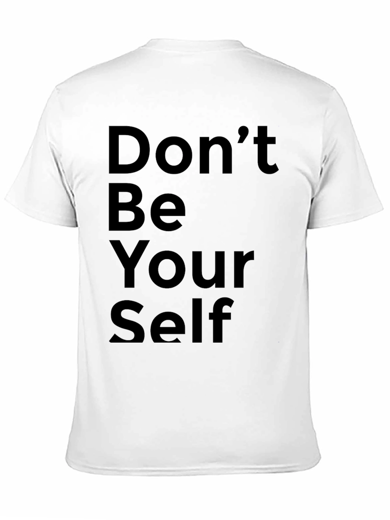 Black Don't Be Yourself Black Graphic Tee view 11