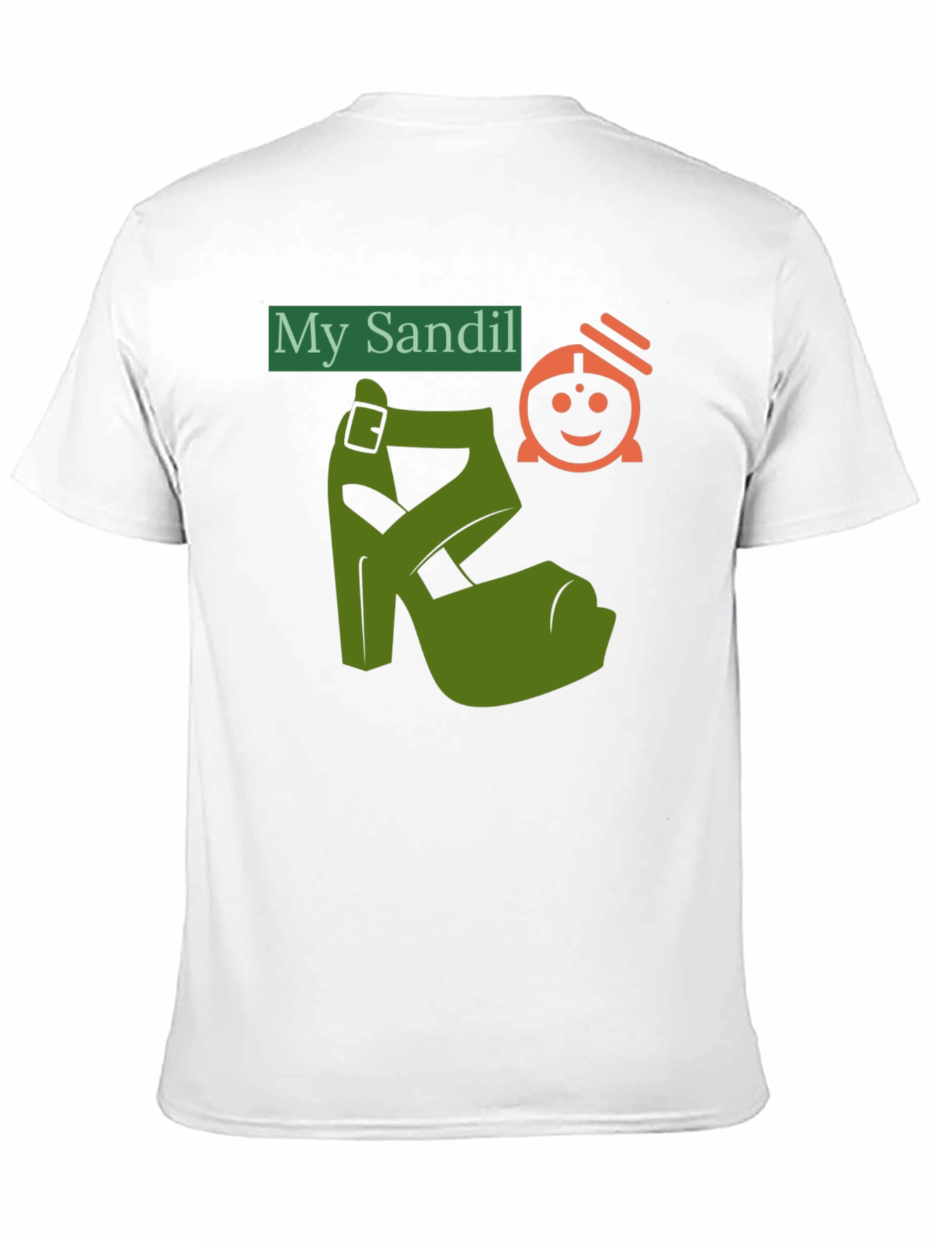 Black Novelty T-Shirt: "My Sandil" Graphic Tee view 11