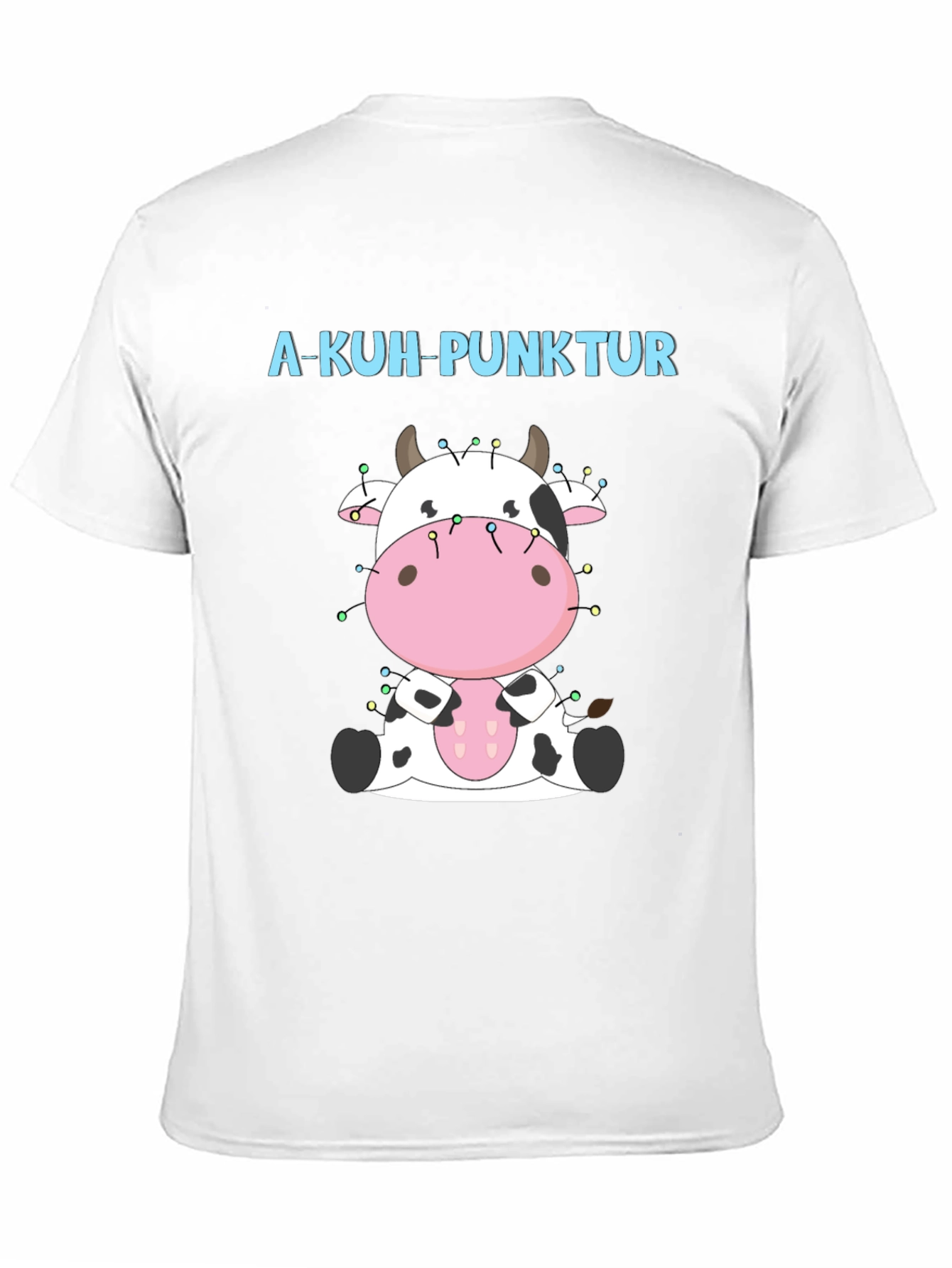 Black A-Kuh-Punktur Cow Christmas T-Shirt view 11