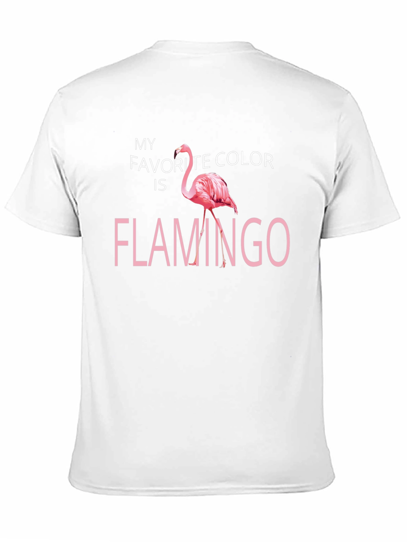 Black Flamingo Favorite Color Graphic T-Shirt view 11