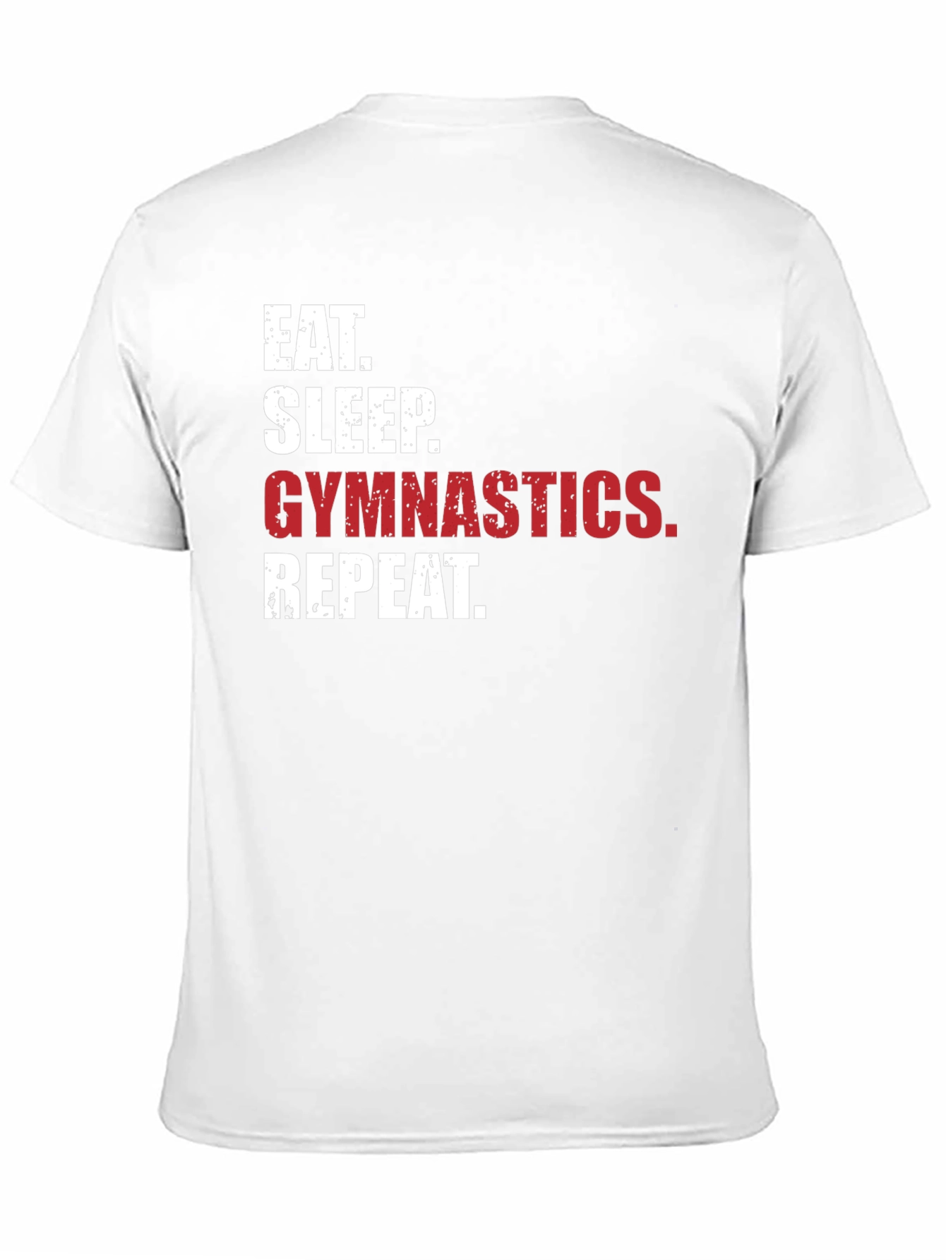 Black Eat Sleep Gymnastics Repeat Black T-Shirt view 11