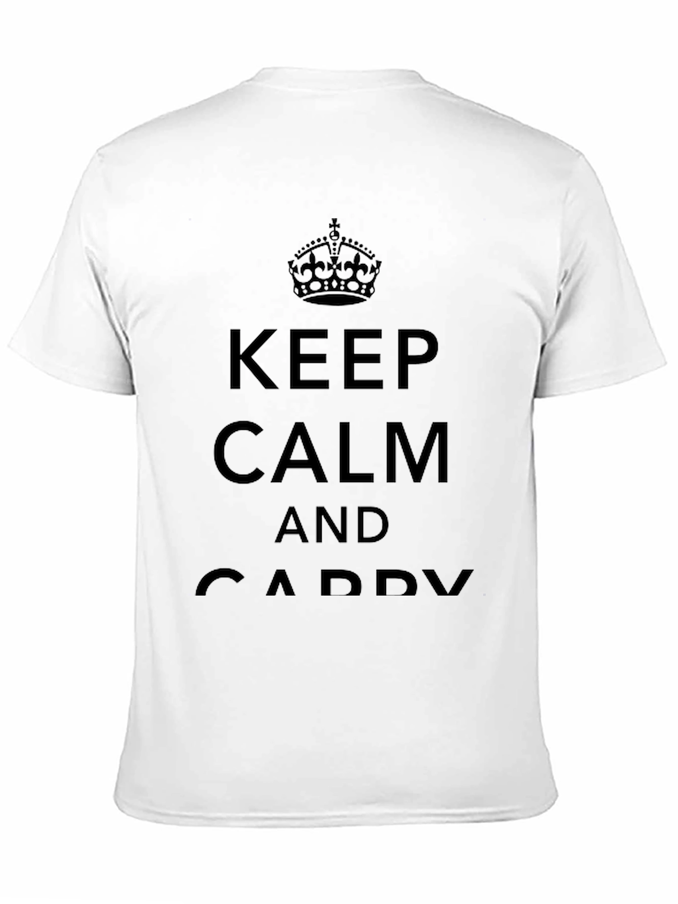 Keep Calm and Caddy Golf T-Shirt - Black - 11