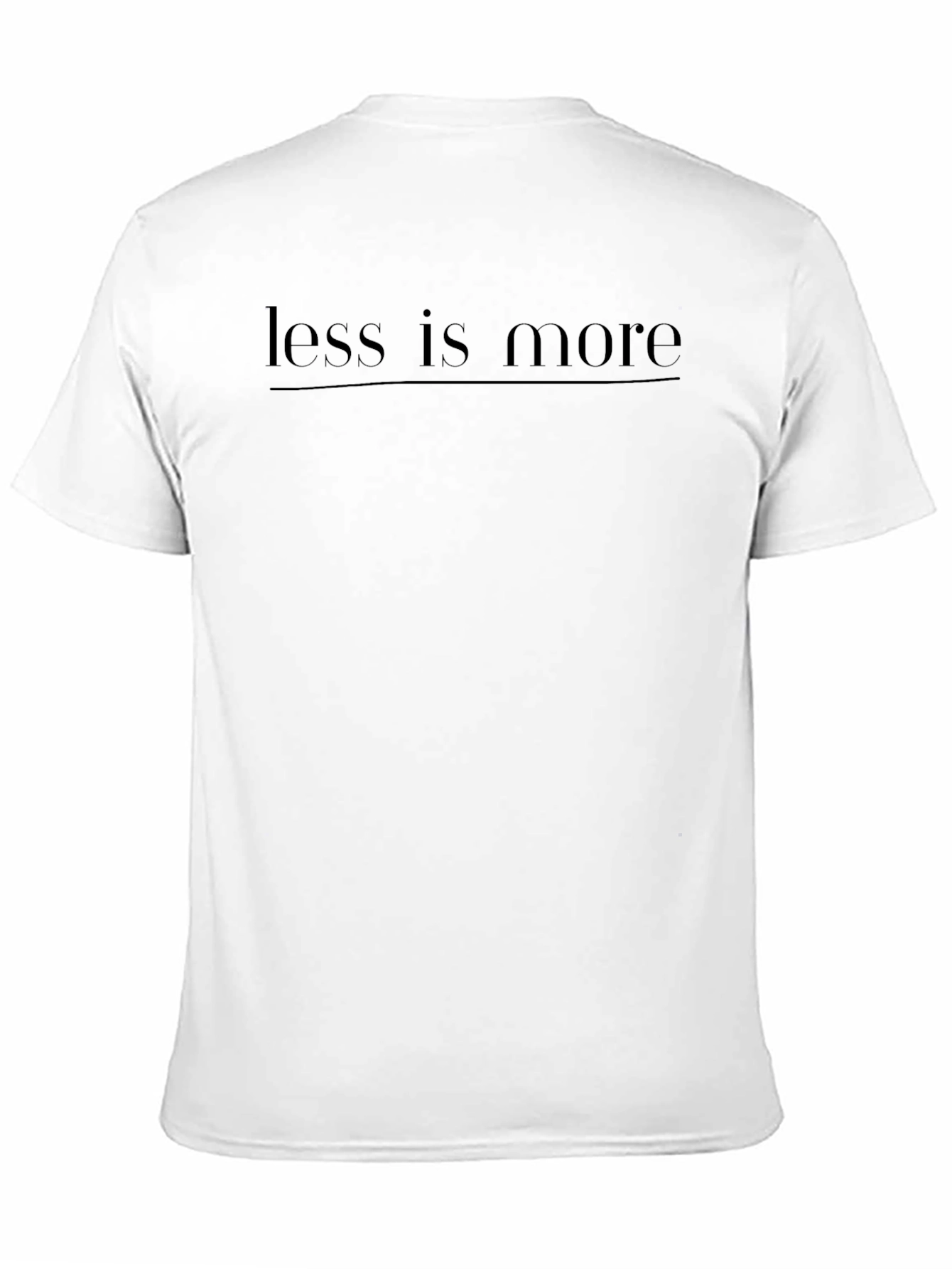 Black Less is More Black Graphic Tee - Minimalist Style view 11