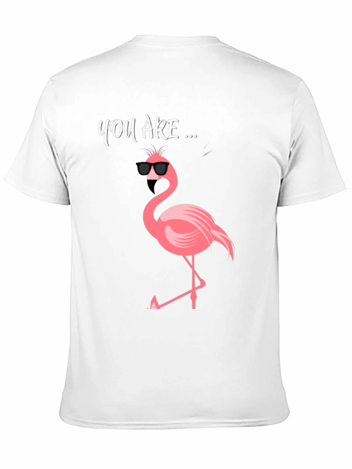 Black Cool Flamingo Graphic Tee - Men's Black T-Shirt view 11