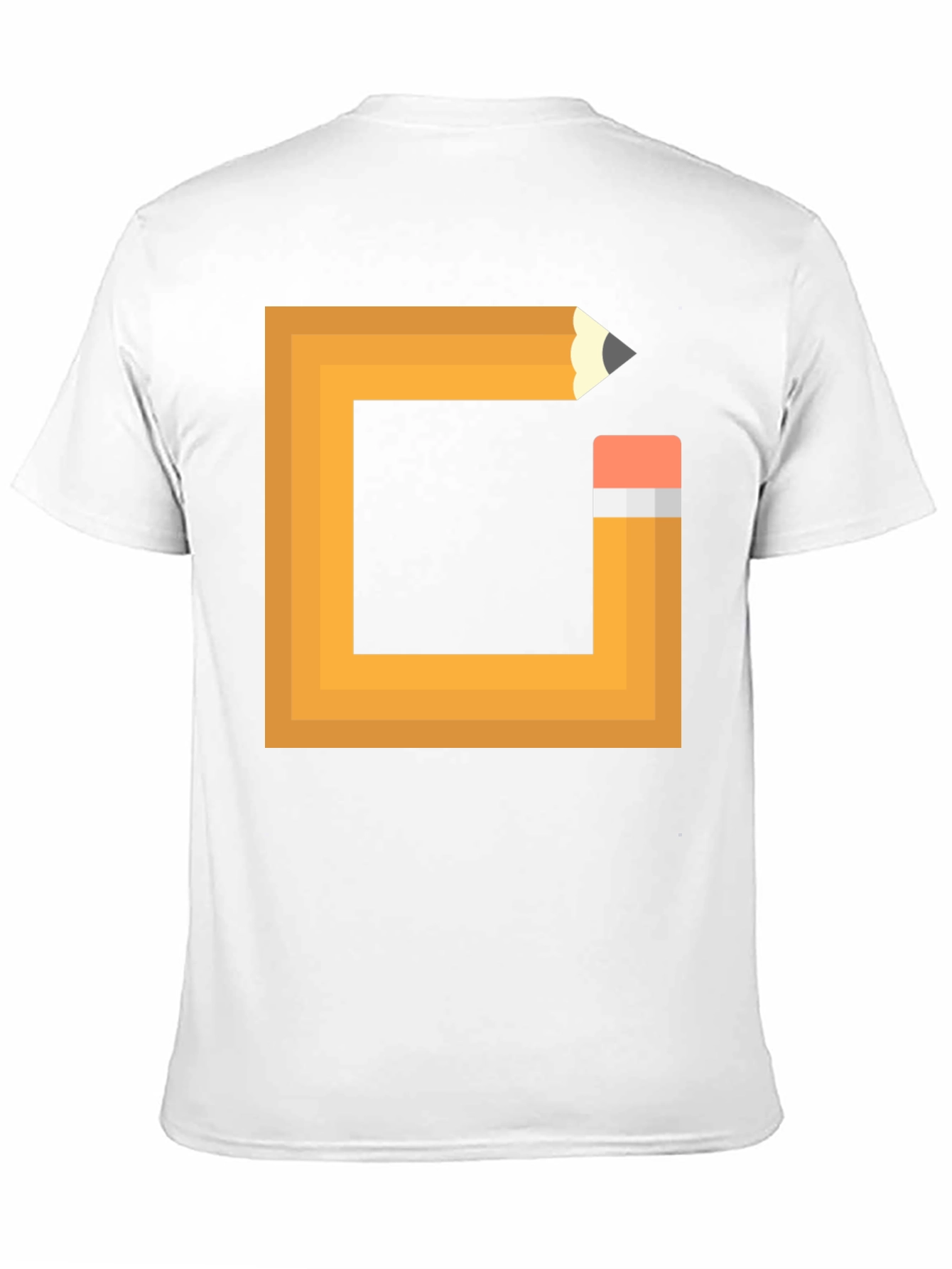 Black Pencil Design Black T-Shirt - Graphic Tee view 11