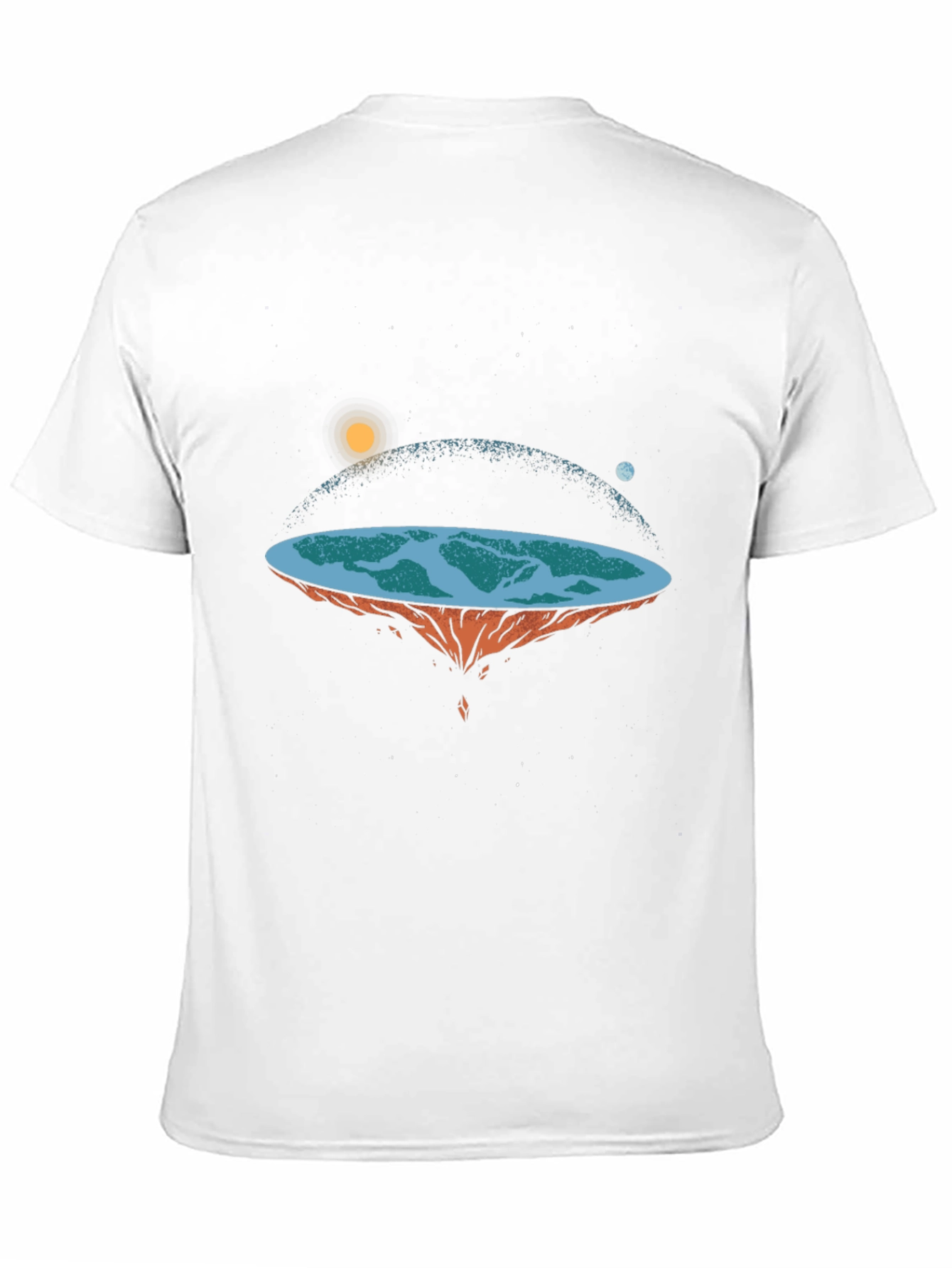 Black Flat Earth Graphic Tee view 11