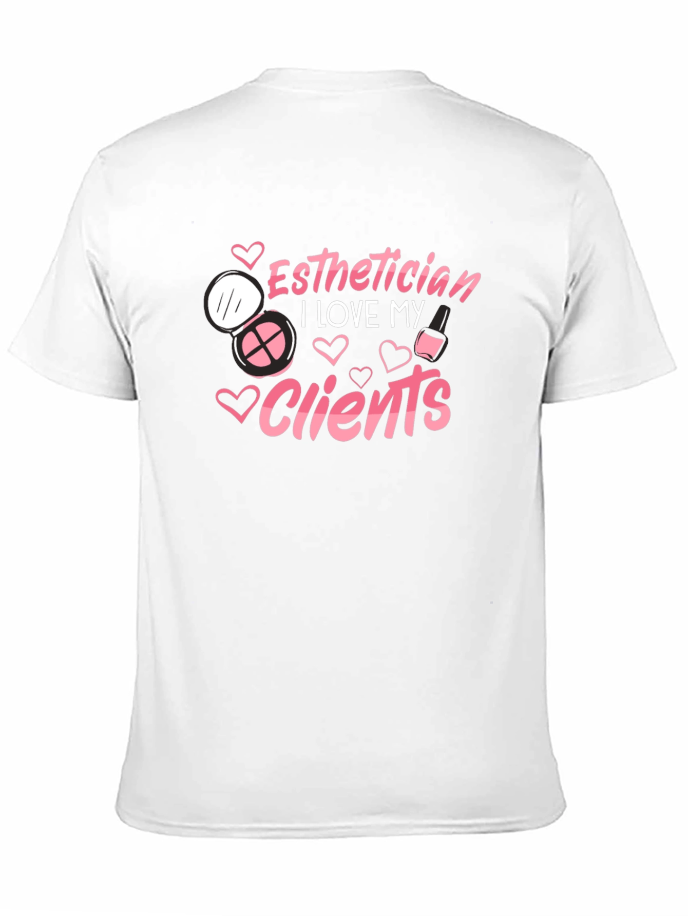 Black Esthetician Love Clients Black T-Shirt view 11