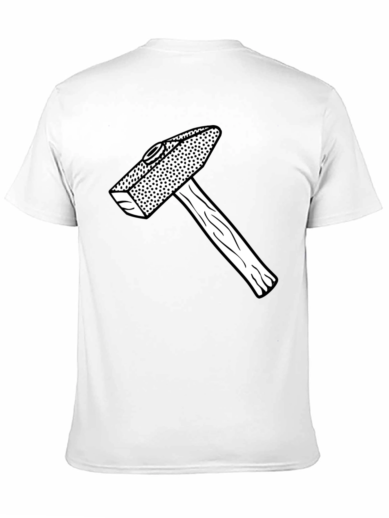 Black Hammer Graphic Tee - Black Cotton Casual Shirt view 11