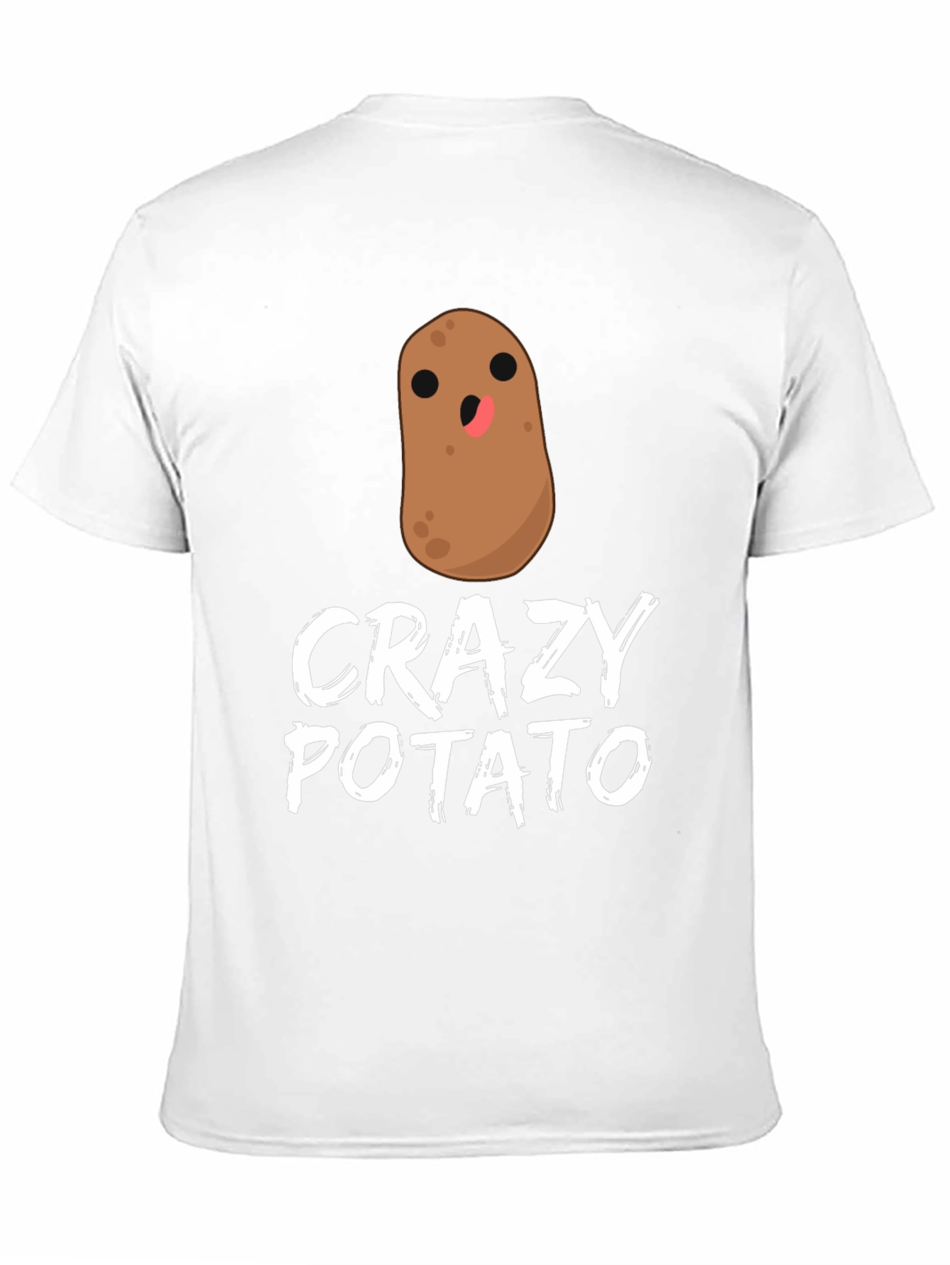 Black Crazy Potato Graphic T-Shirt - Quirky Fun Tee view 11