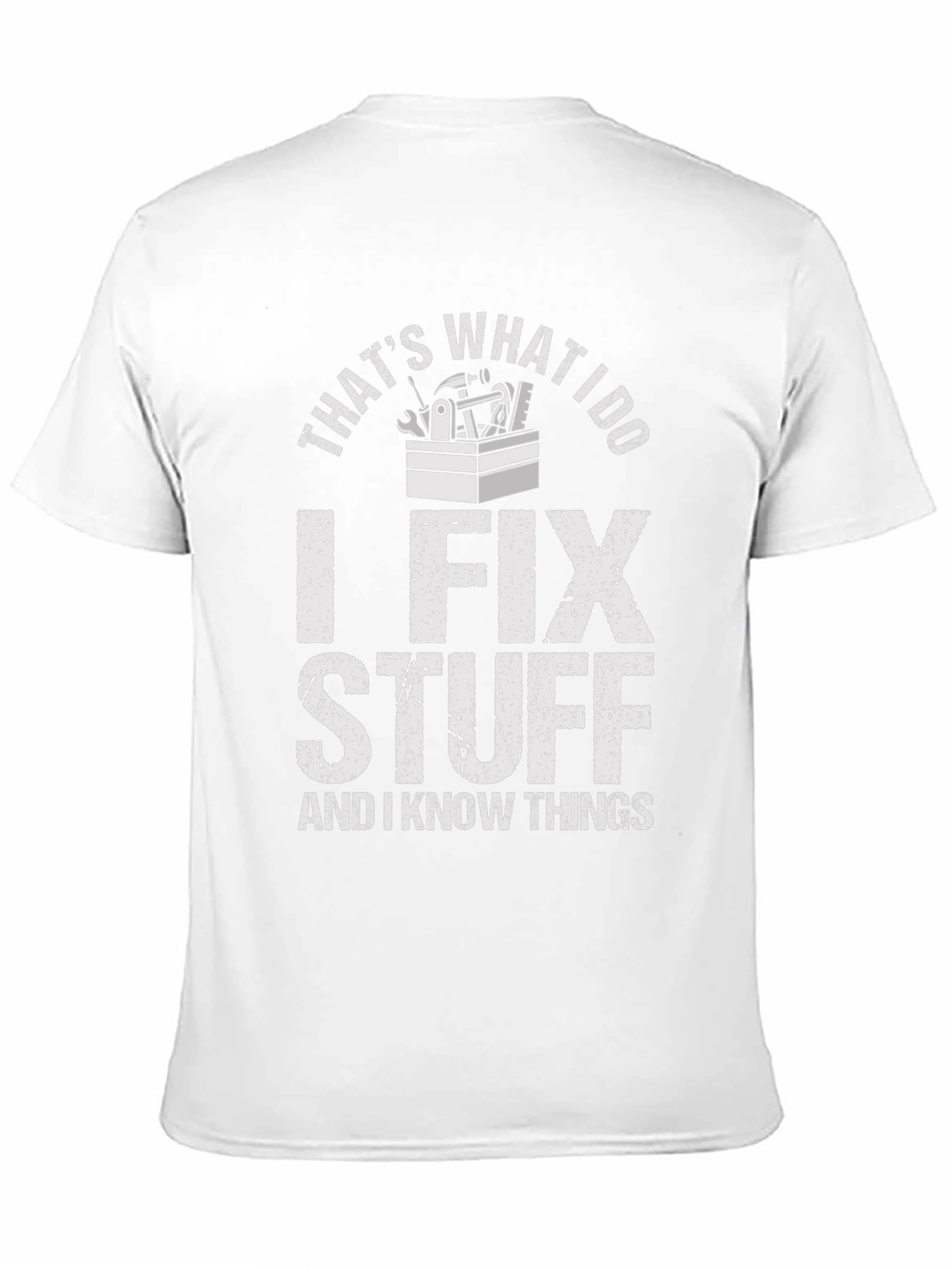 Black I Fix Stuff T-Shirt - Funny Mechanic Shirt view 11