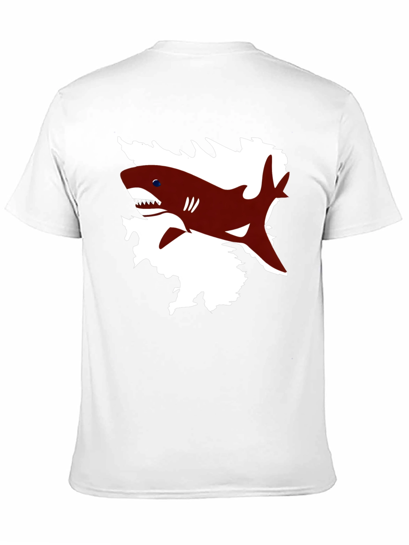 Black Shark Graphic Print Black T-Shirt view 11