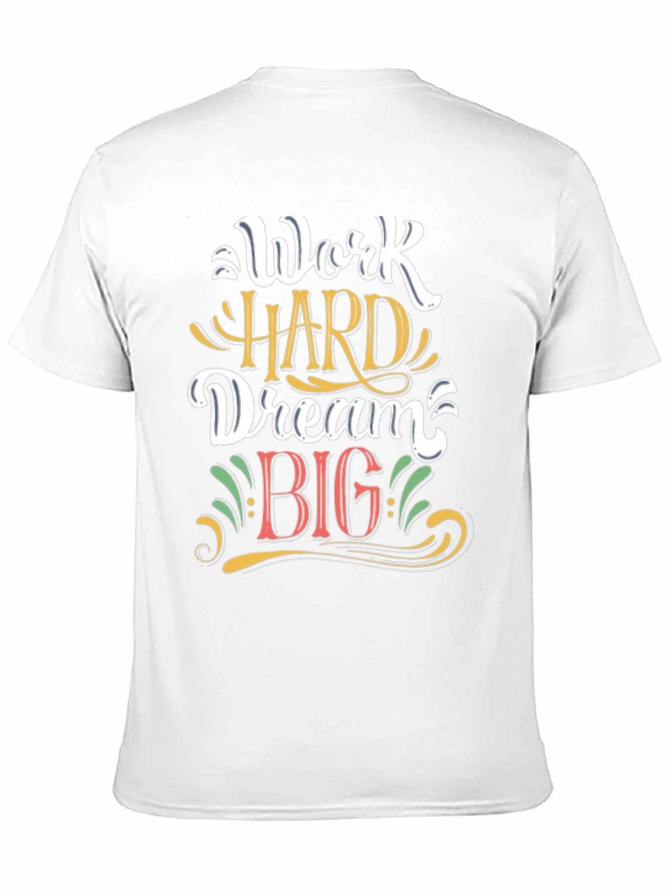 Black Work Hard Dream Big Graphic T-Shirt view 11