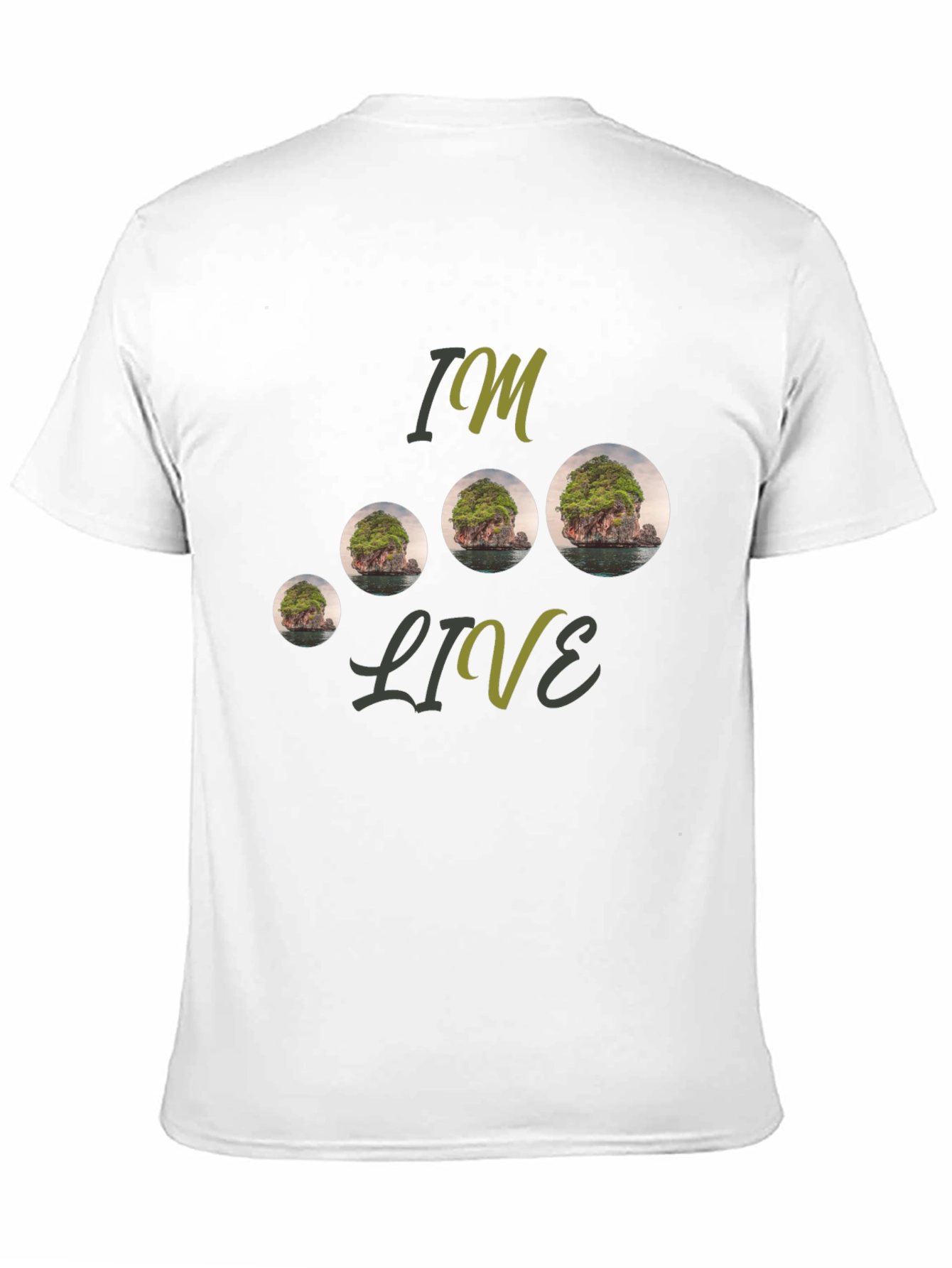 Black Island Landscape Graphic Tee view 11