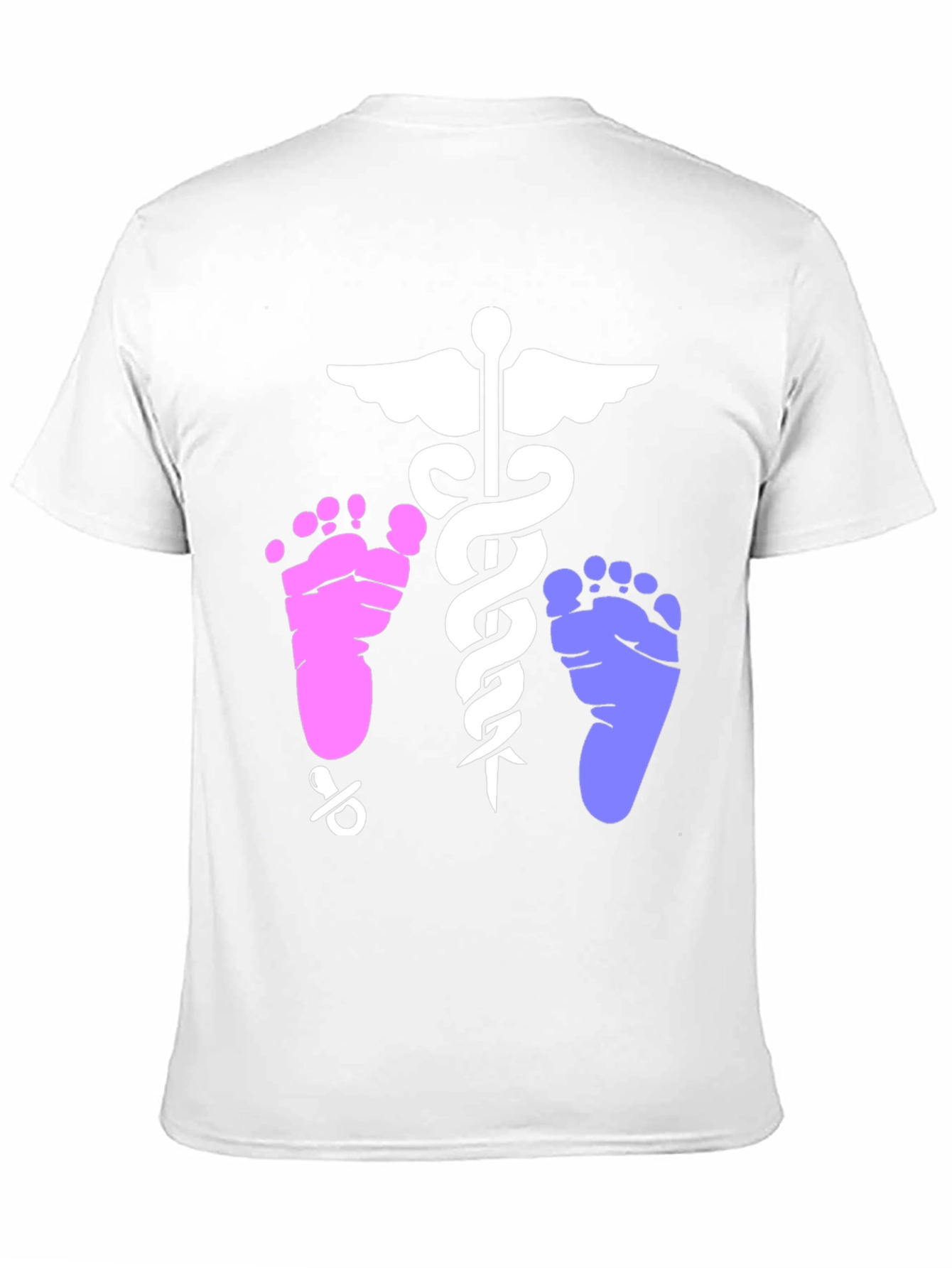 Black Newborn Baby Doctor Unisex T-Shirt view 11