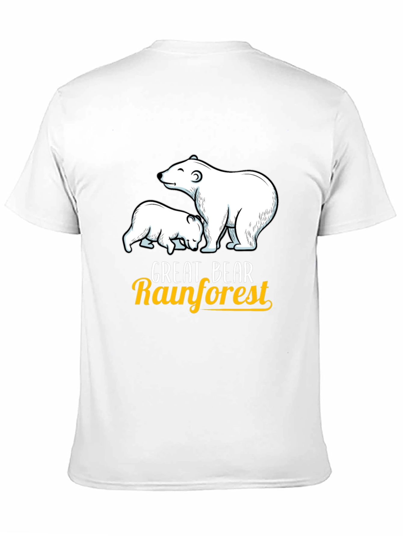 Black Great Bear Rainforest T-Shirt view 11
