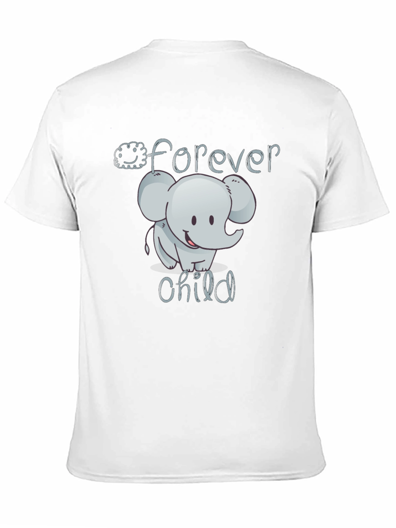 Black Forever Child Elephant Black T-Shirt view 11
