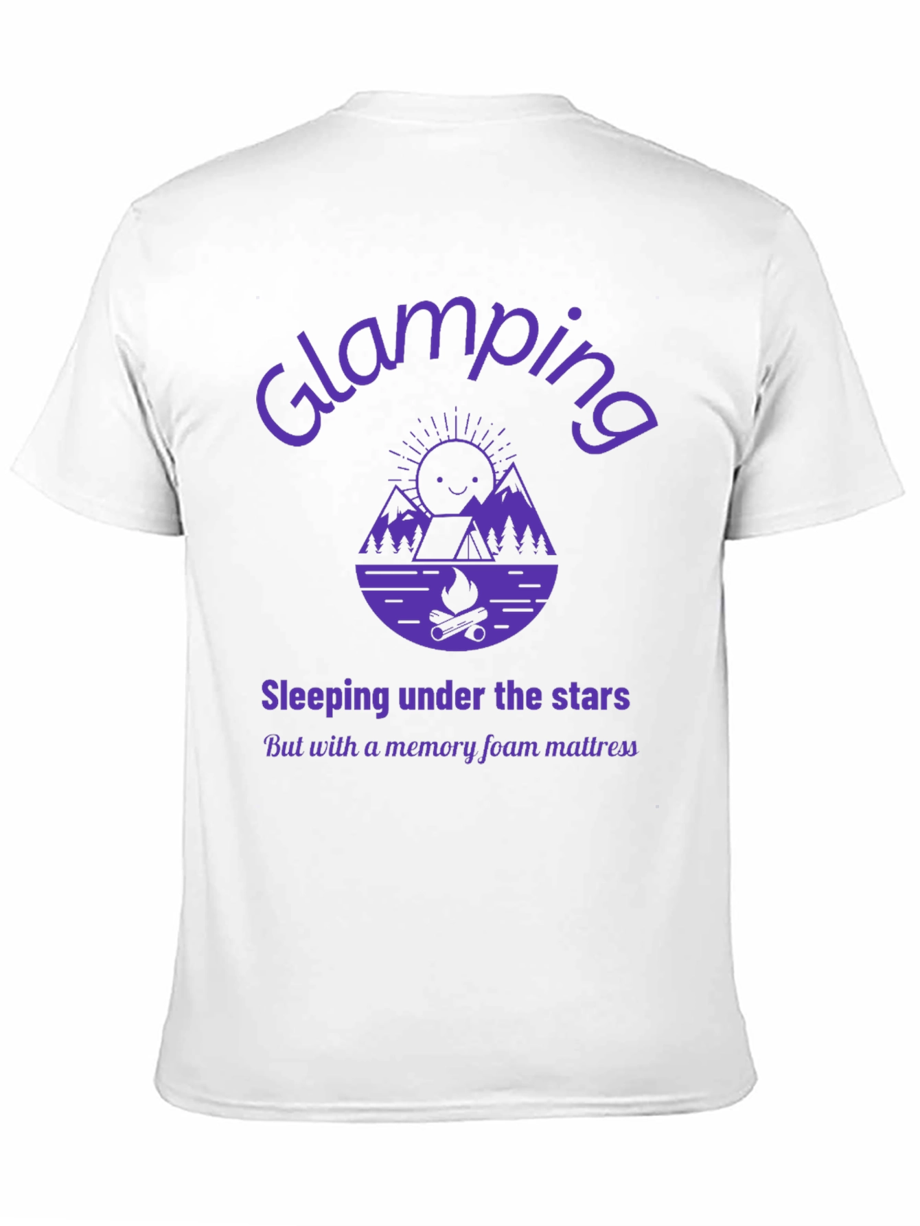 Black Glamping Graphic Tee - Sleeping Under the Stars view 11