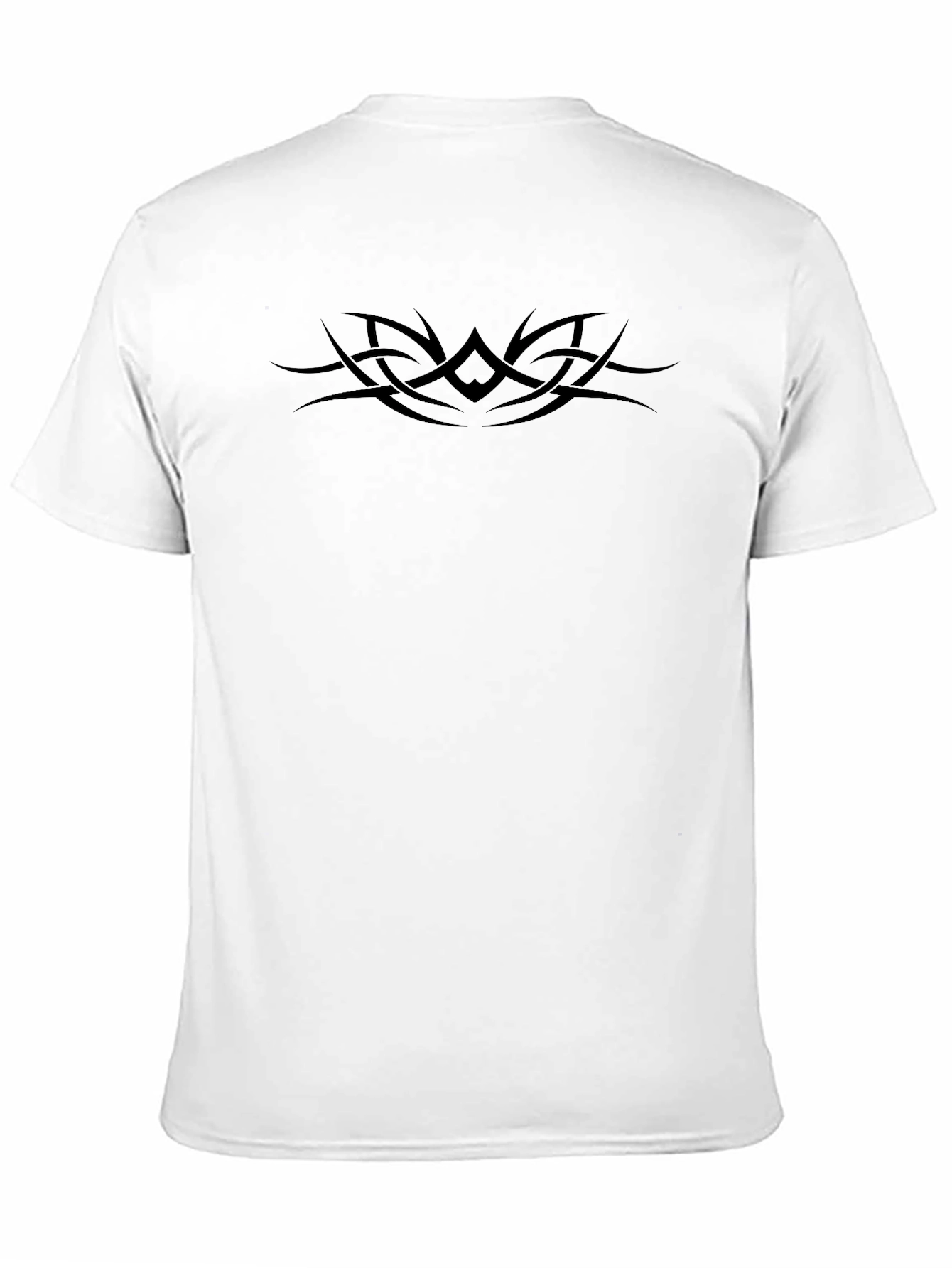 Black Men's Black Tribal Tattoo Graphic Tee view 11