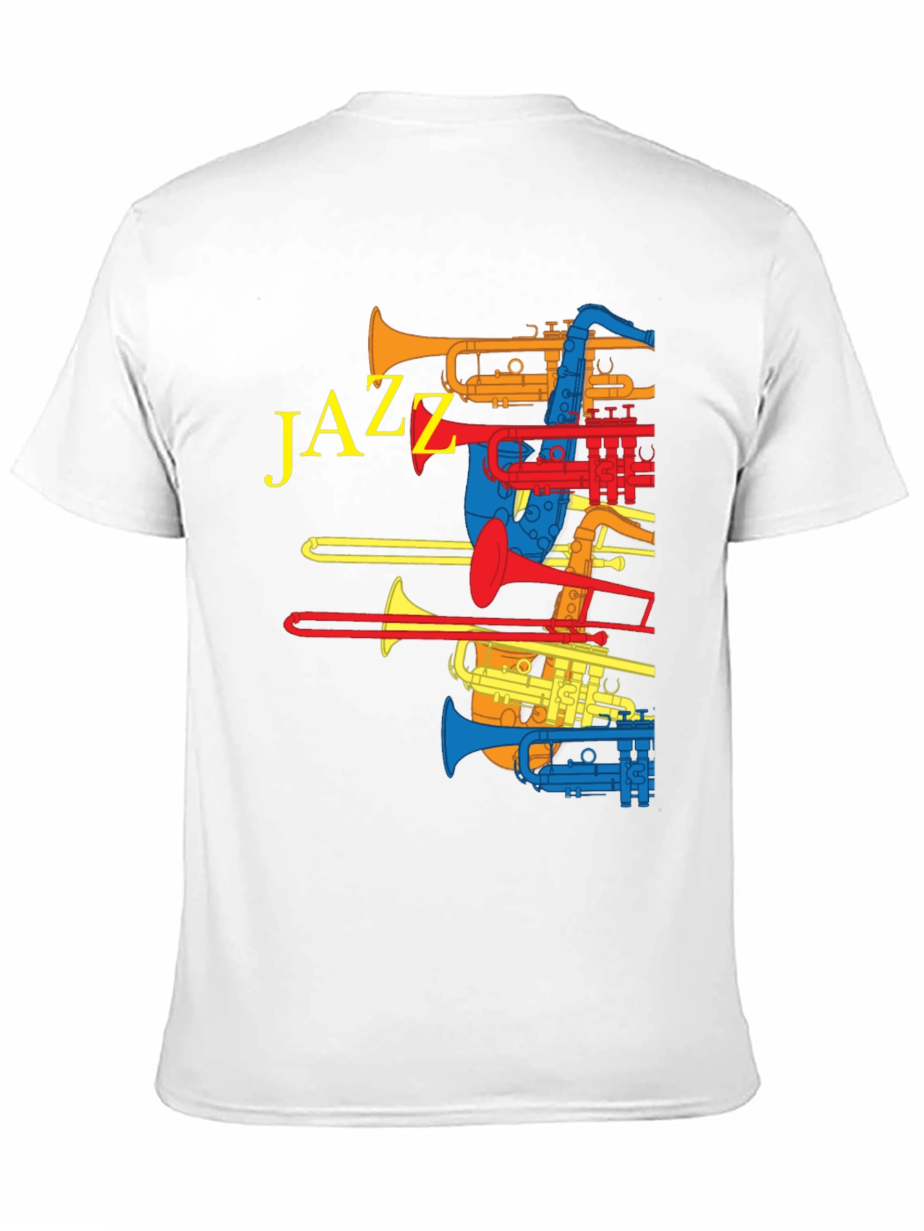 Black Jazz Instrument T-Shirt - Colorful Music Tee view 11
