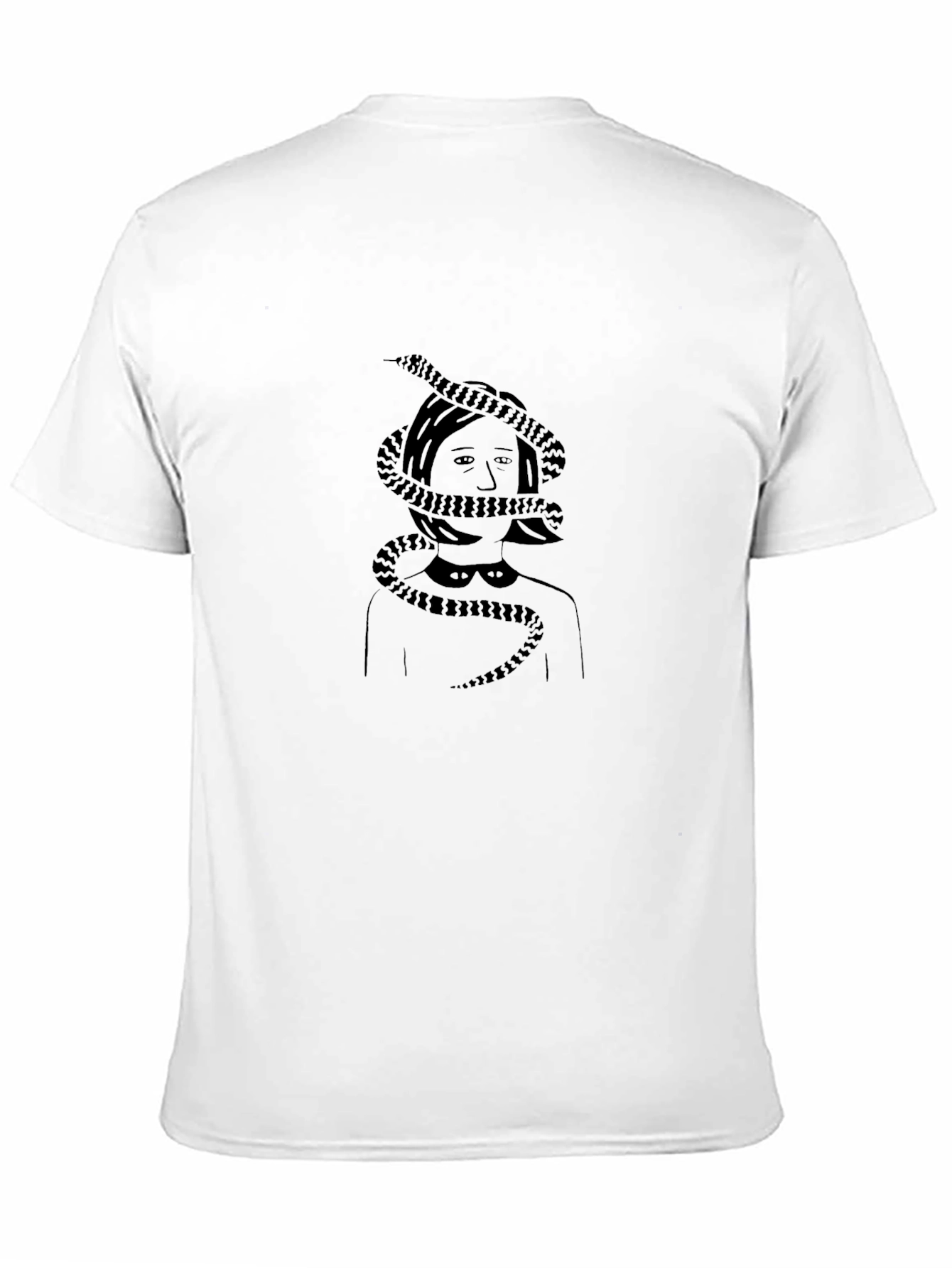 Black Snake Woman Graphic Tee - Dark Humor T-Shirt view 11