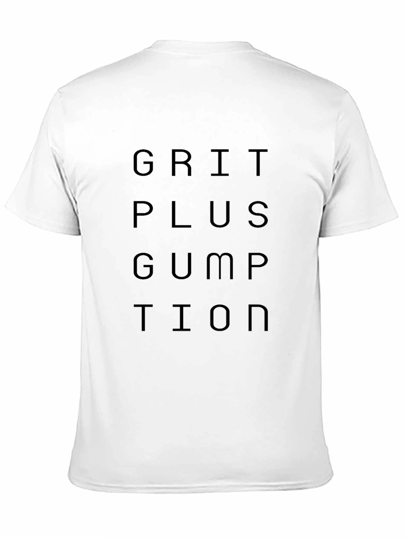 Black Grit Plus Gumption Graphic Tee - Black Cotton T-Shirt view 11