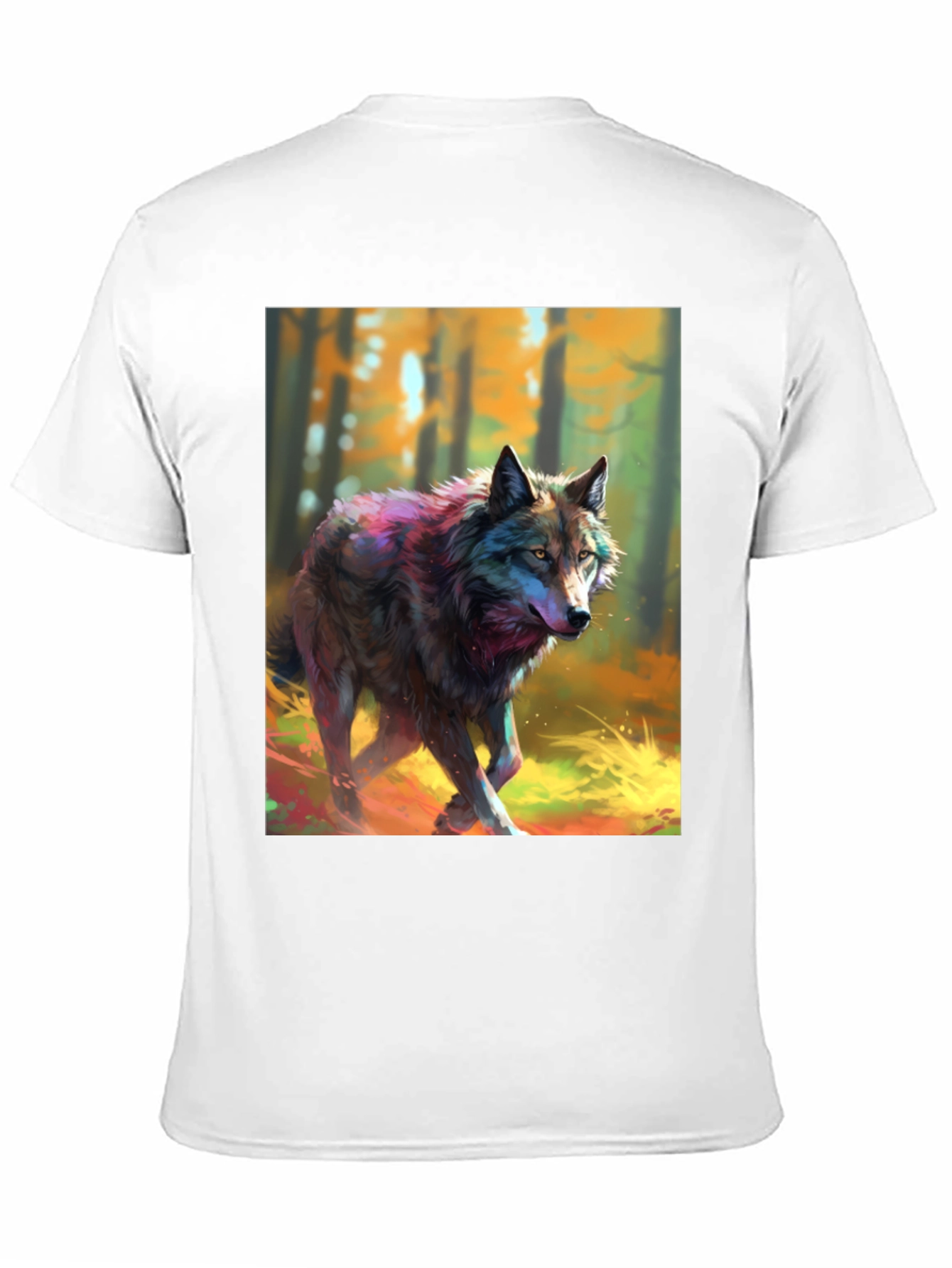 Black Wolf Graphic Tee - Black Cotton Blend view 11