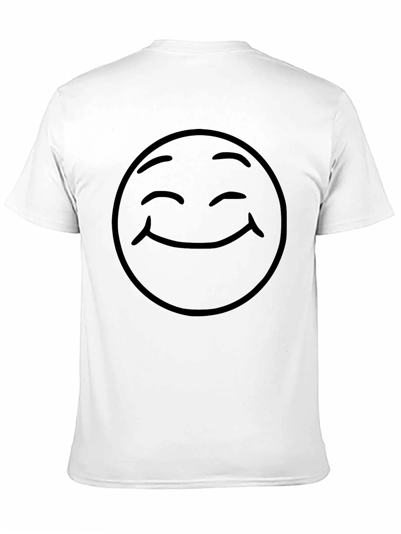 Black Smiley Face Graphic Tee - Classic Comfort view 11