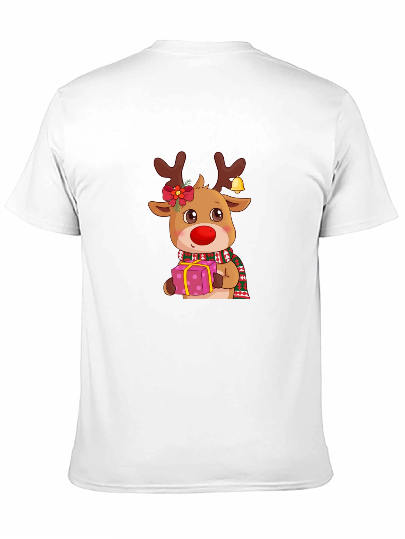Black Christmas Reindeer Graphic Tee view 11