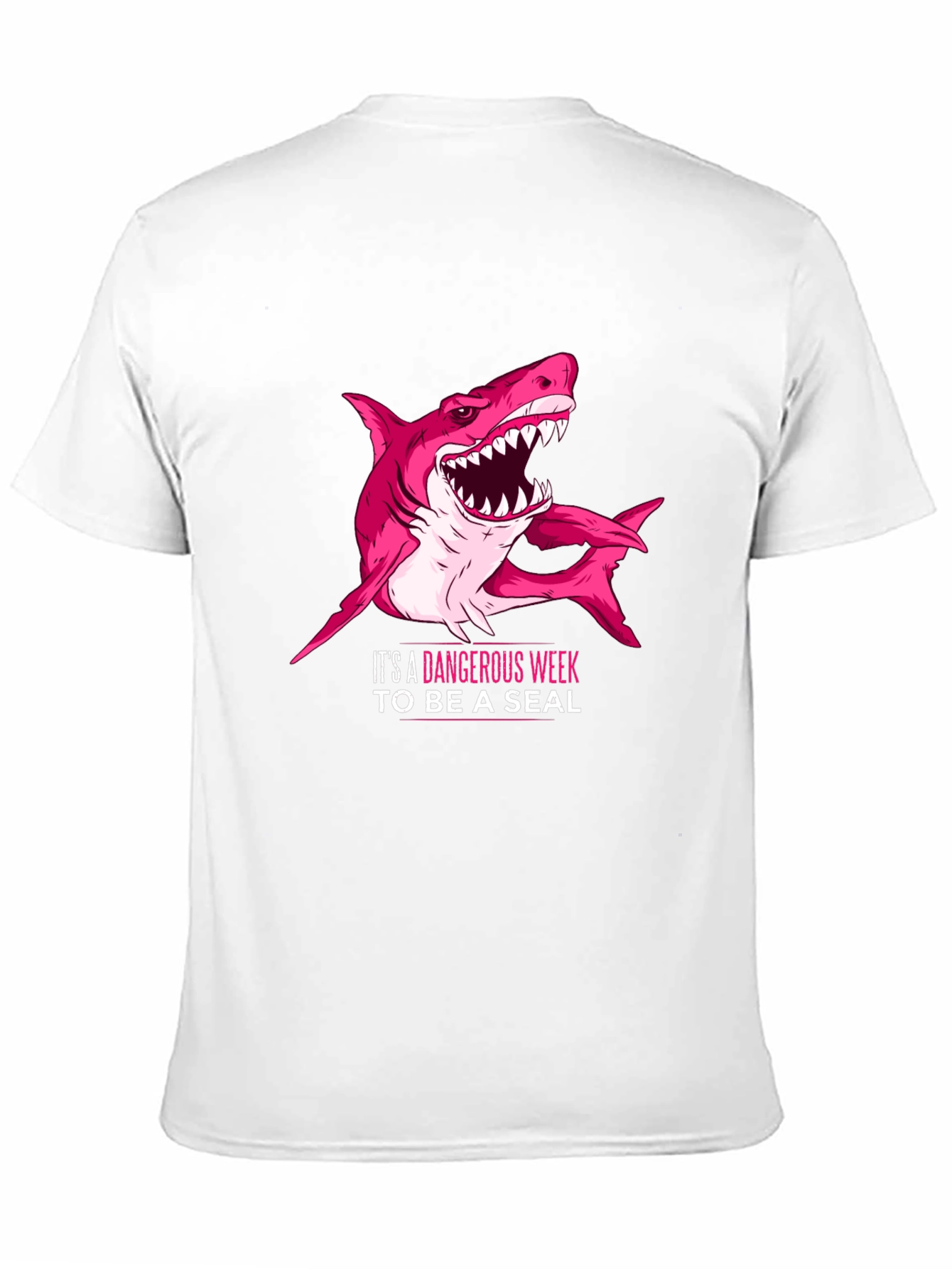 Black Dangerous Week Shark Graphic Tee view 11
