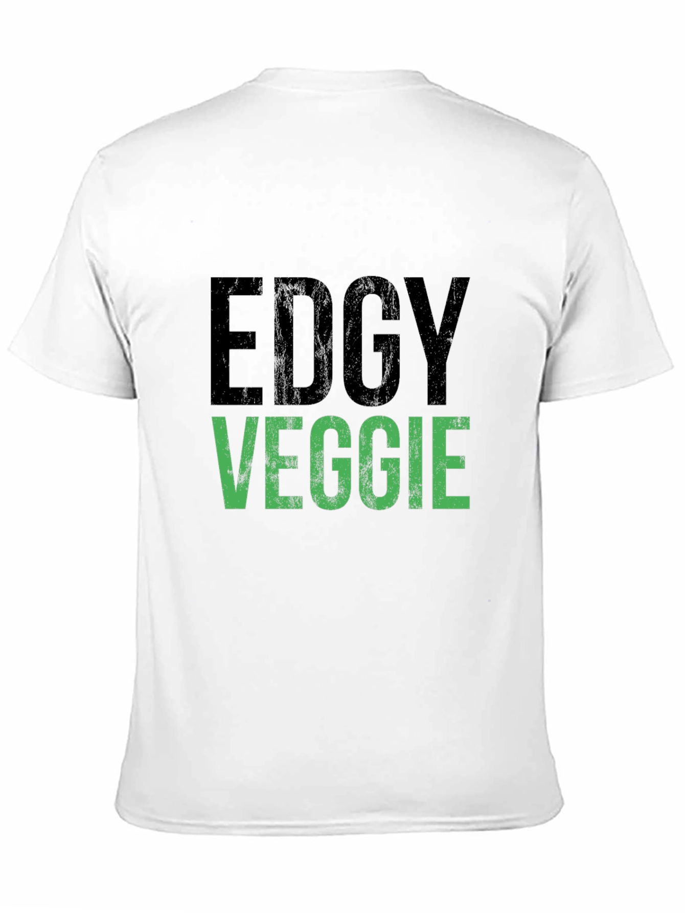 Black Edgy Veggie Graphic T-Shirt - Vegan Style view 11