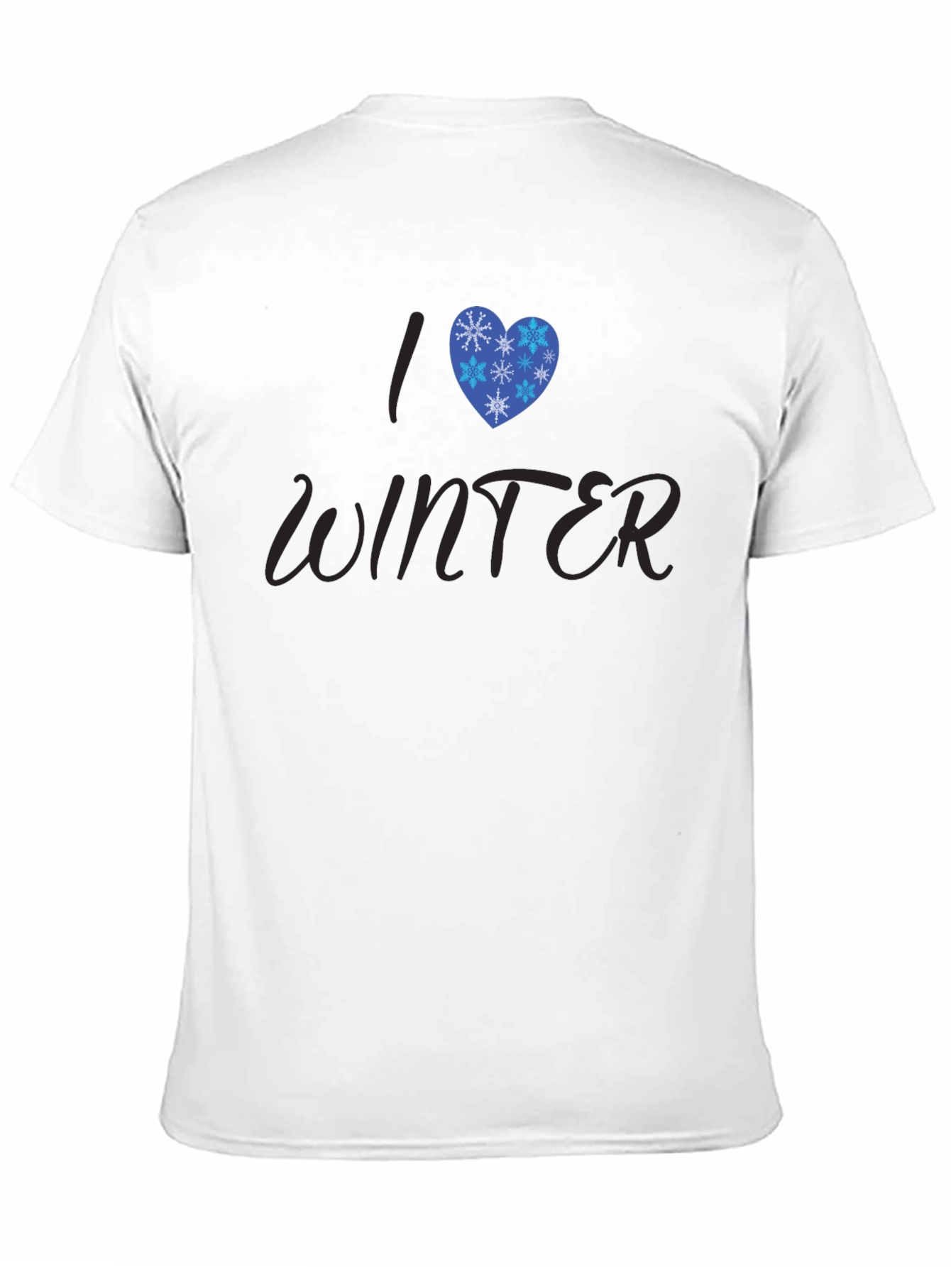Black I Heart Winter Graphic Tee - Stylish Seasonal T-Shirt view 11