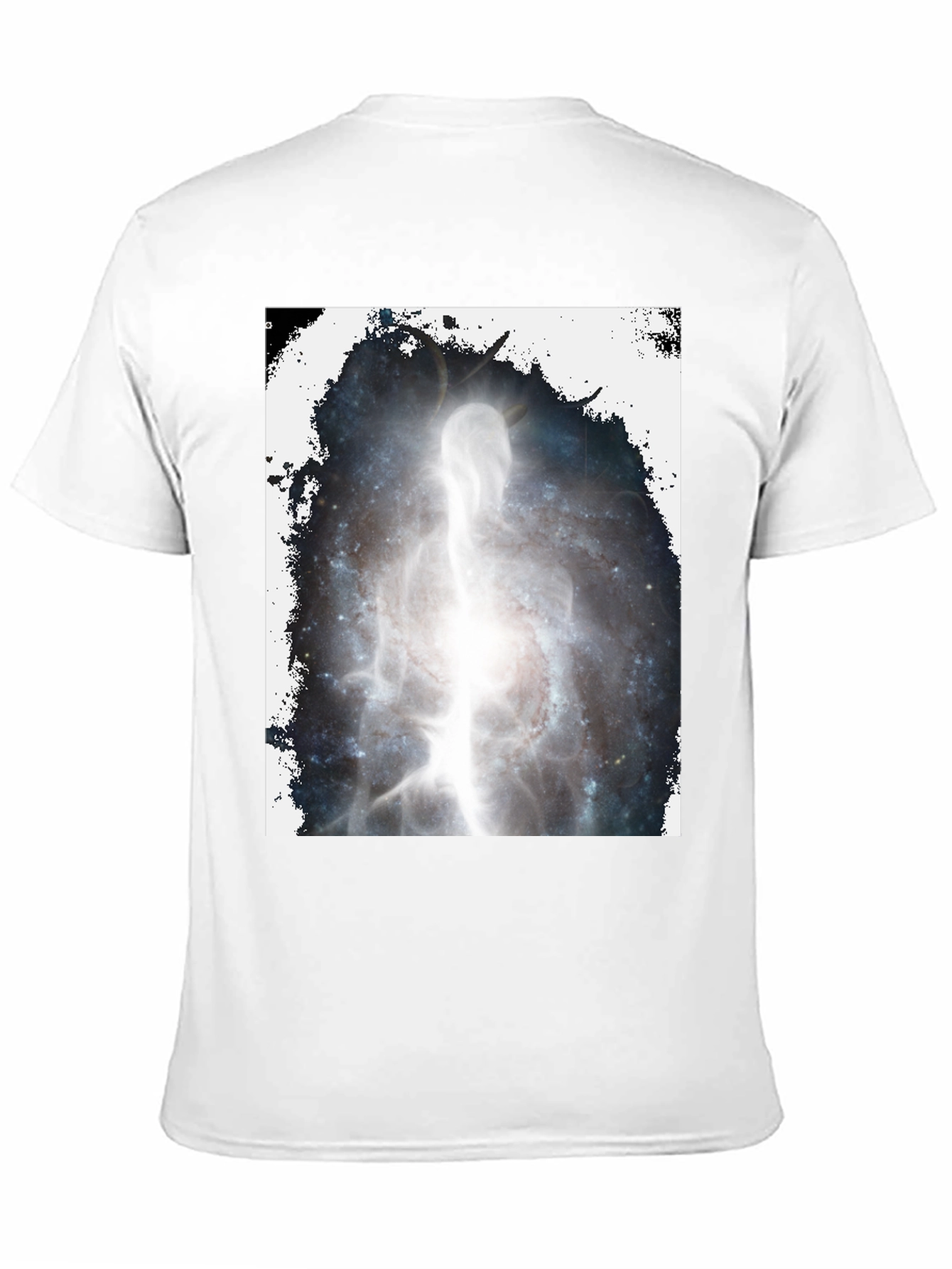 Black Cosmic Being Black Graphic T-Shirt view 11