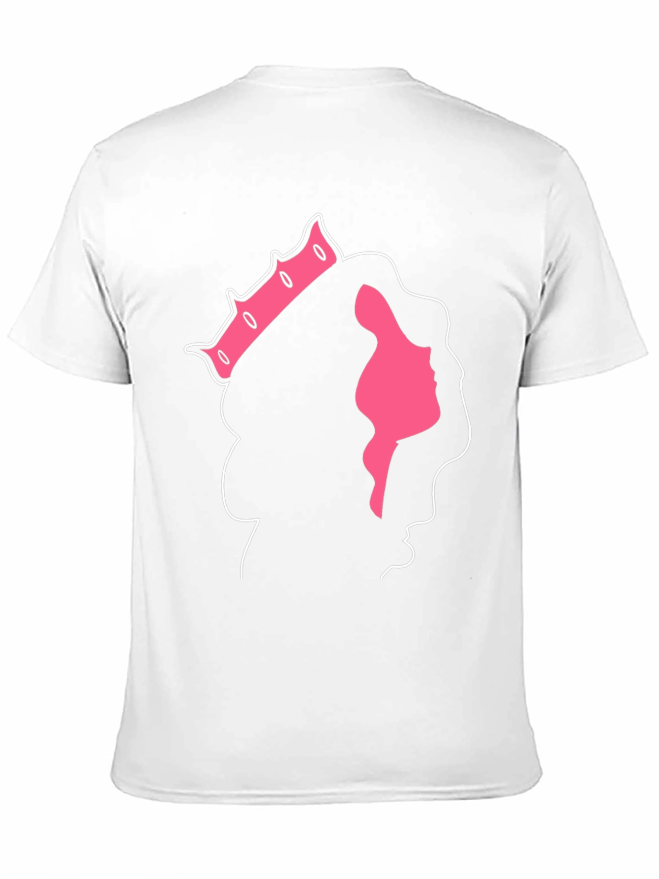 Black Queen Silhouette Black T-Shirt view 11