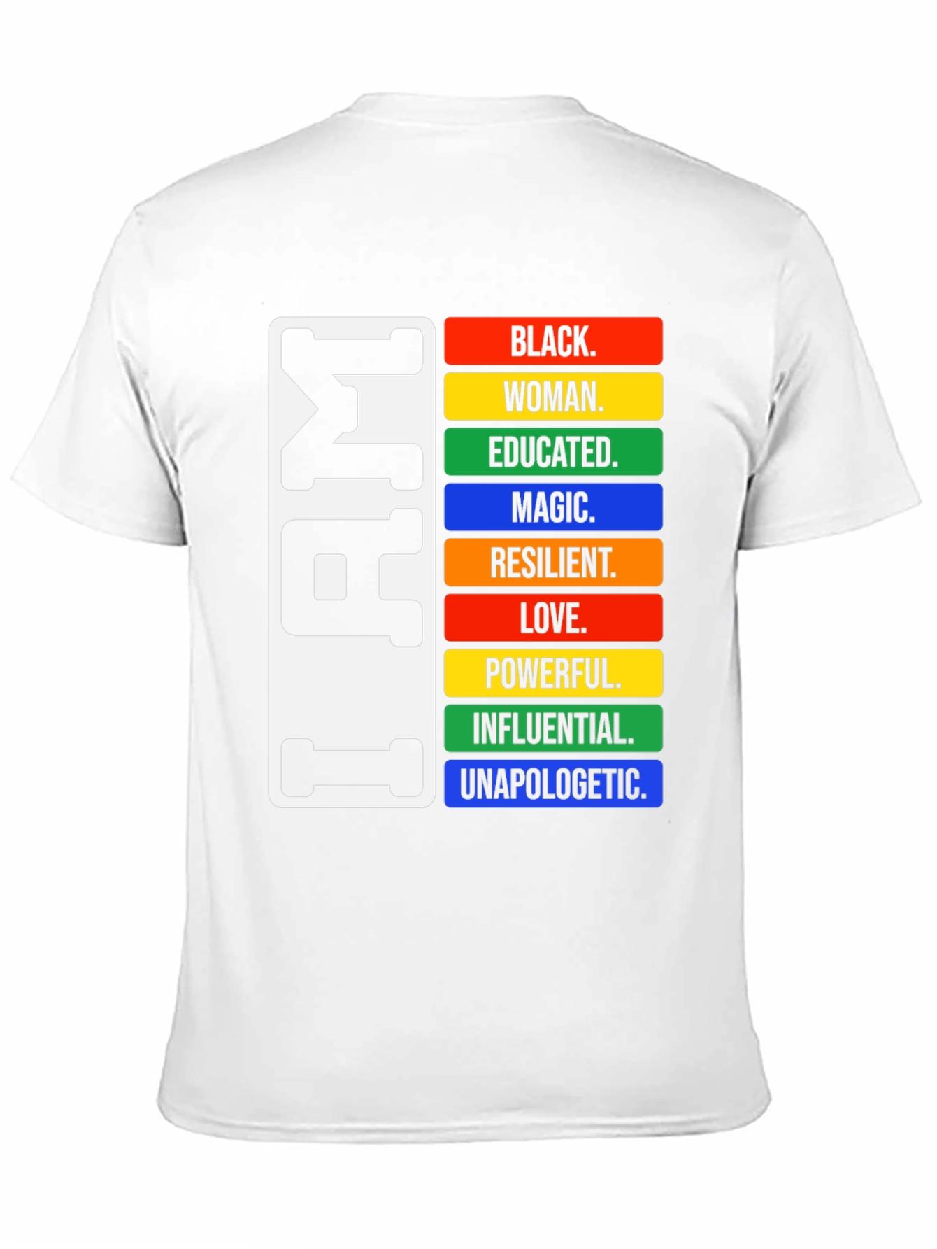Black I AM Black Woman T-Shirt view 11