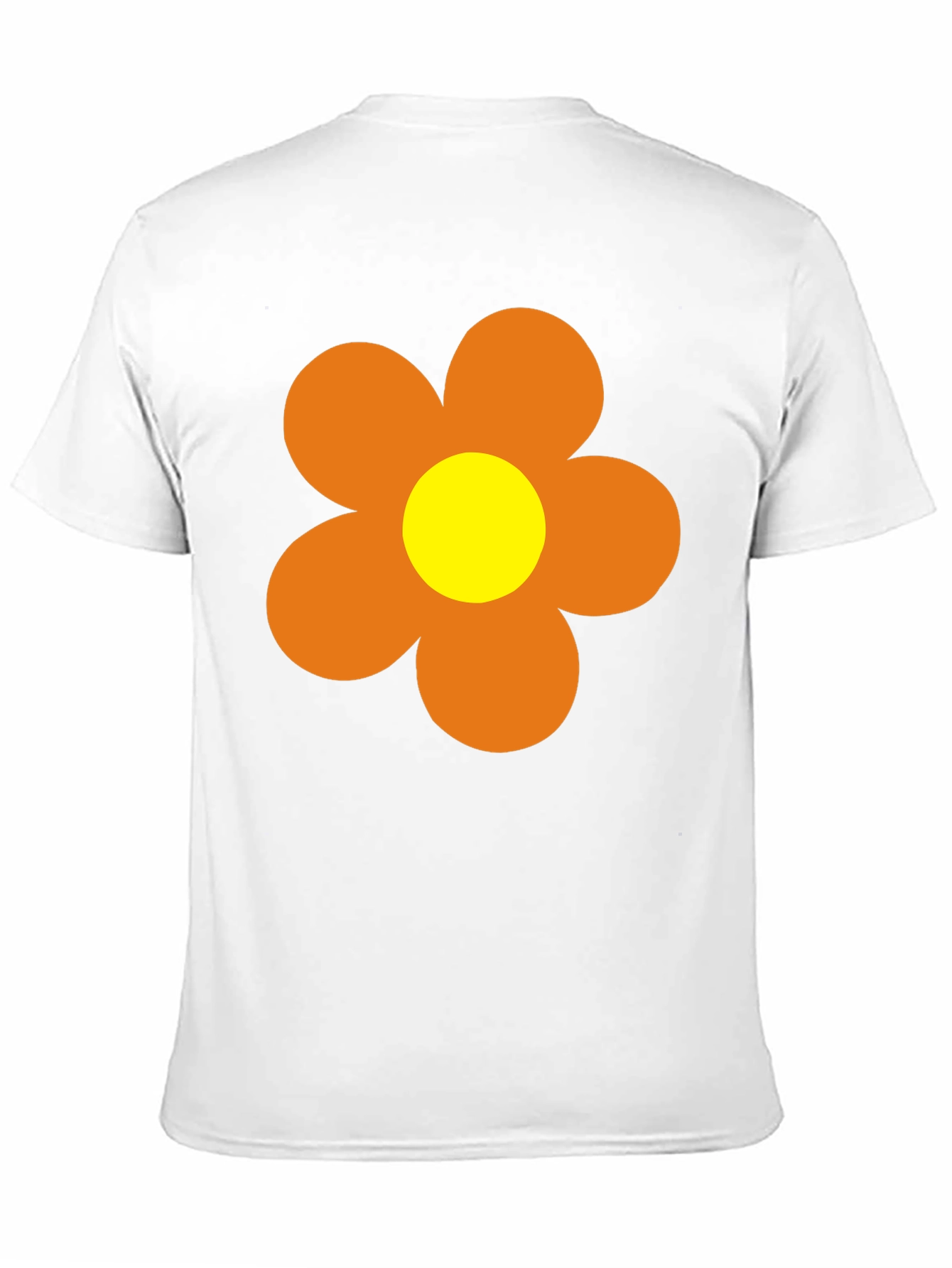 Black Retro Flower Power T-Shirt - 60s 70s Style view 11