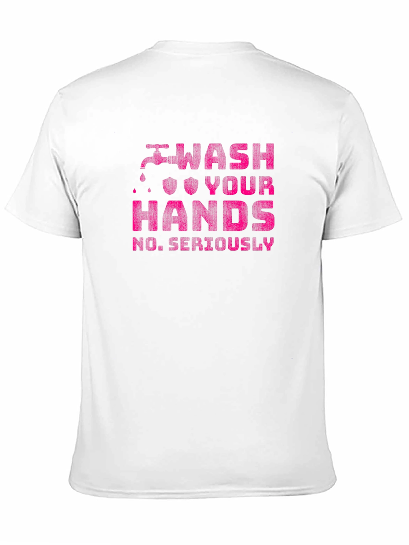 Black Wash Your Hands Graphic T-Shirt view 11