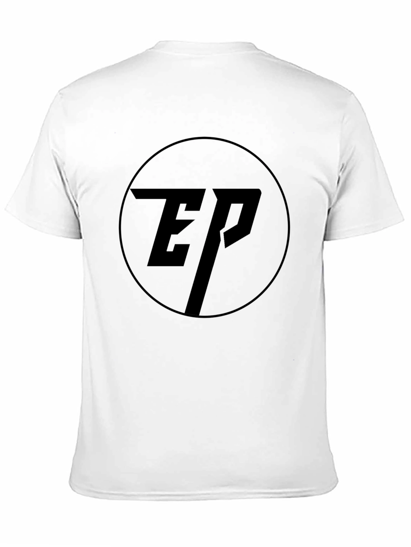Black Men's Black EP Logo T-Shirt - Modern Minimalist Design view 11