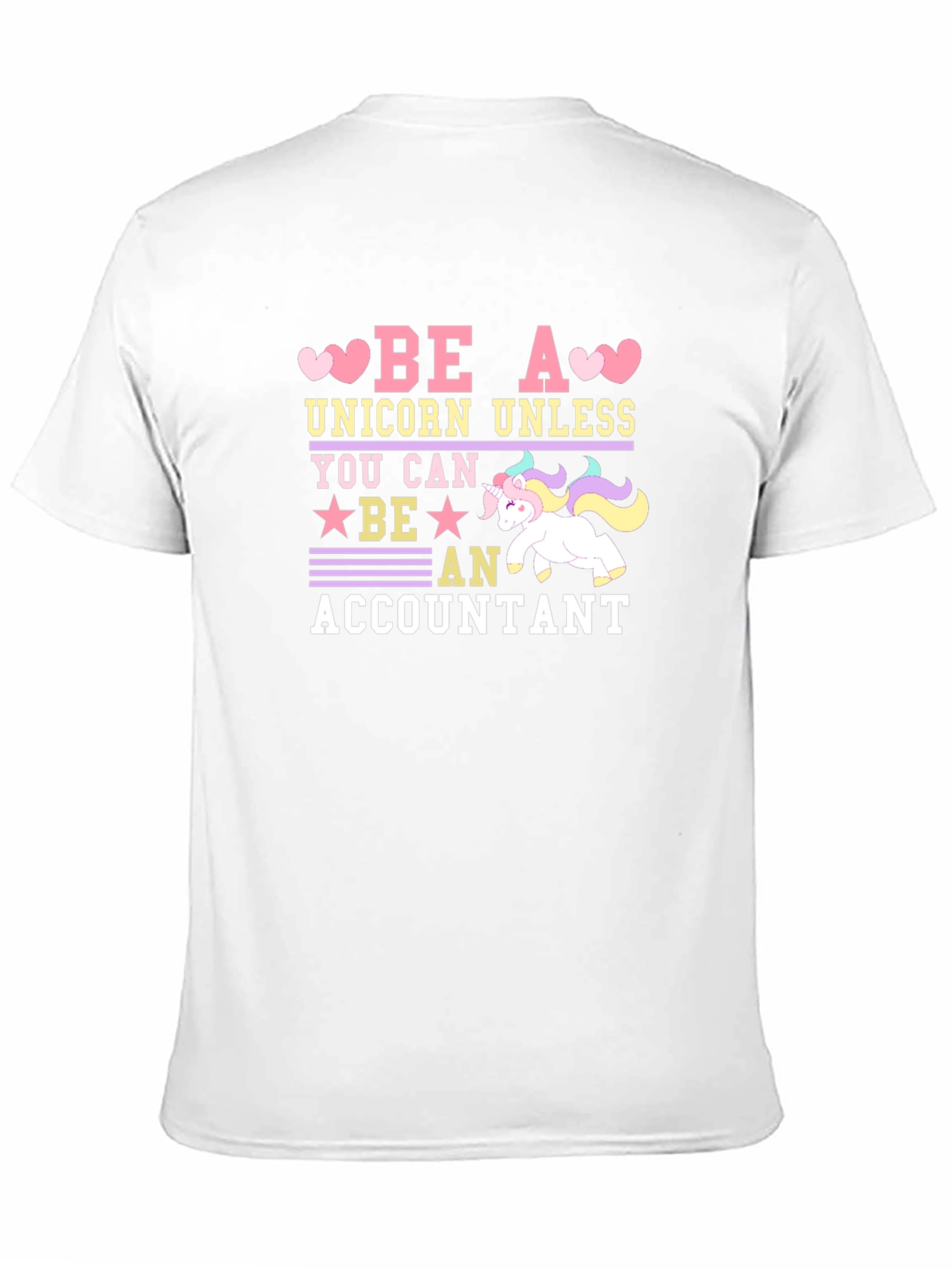 Black Be a Unicorn Accountant T-Shirt view 11