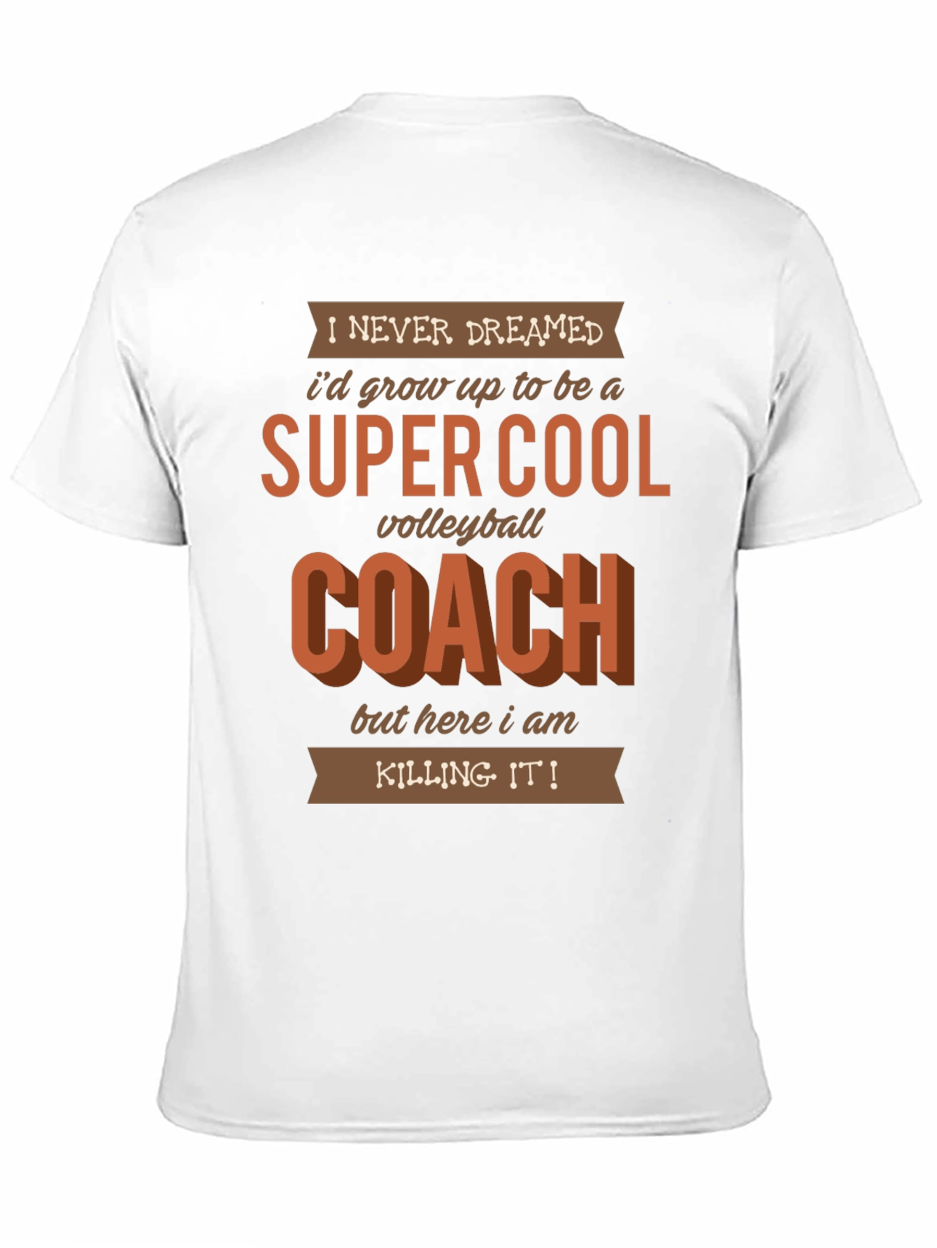 Black Super Cool Volleyball Coach Graphic T-Shirt view 11