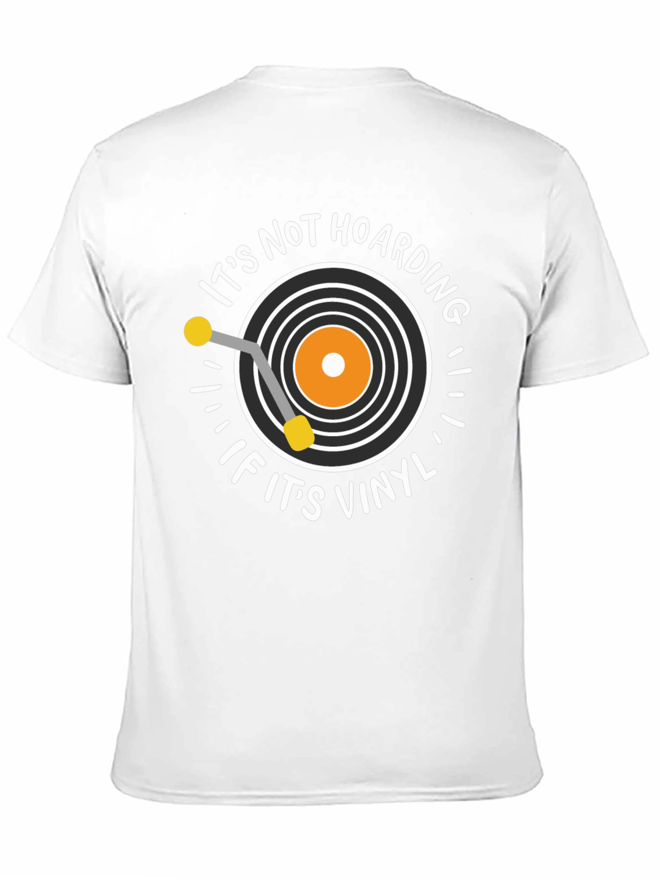 Black Vinyl Record Lover T-Shirt: It's Not Hoarding! view 11